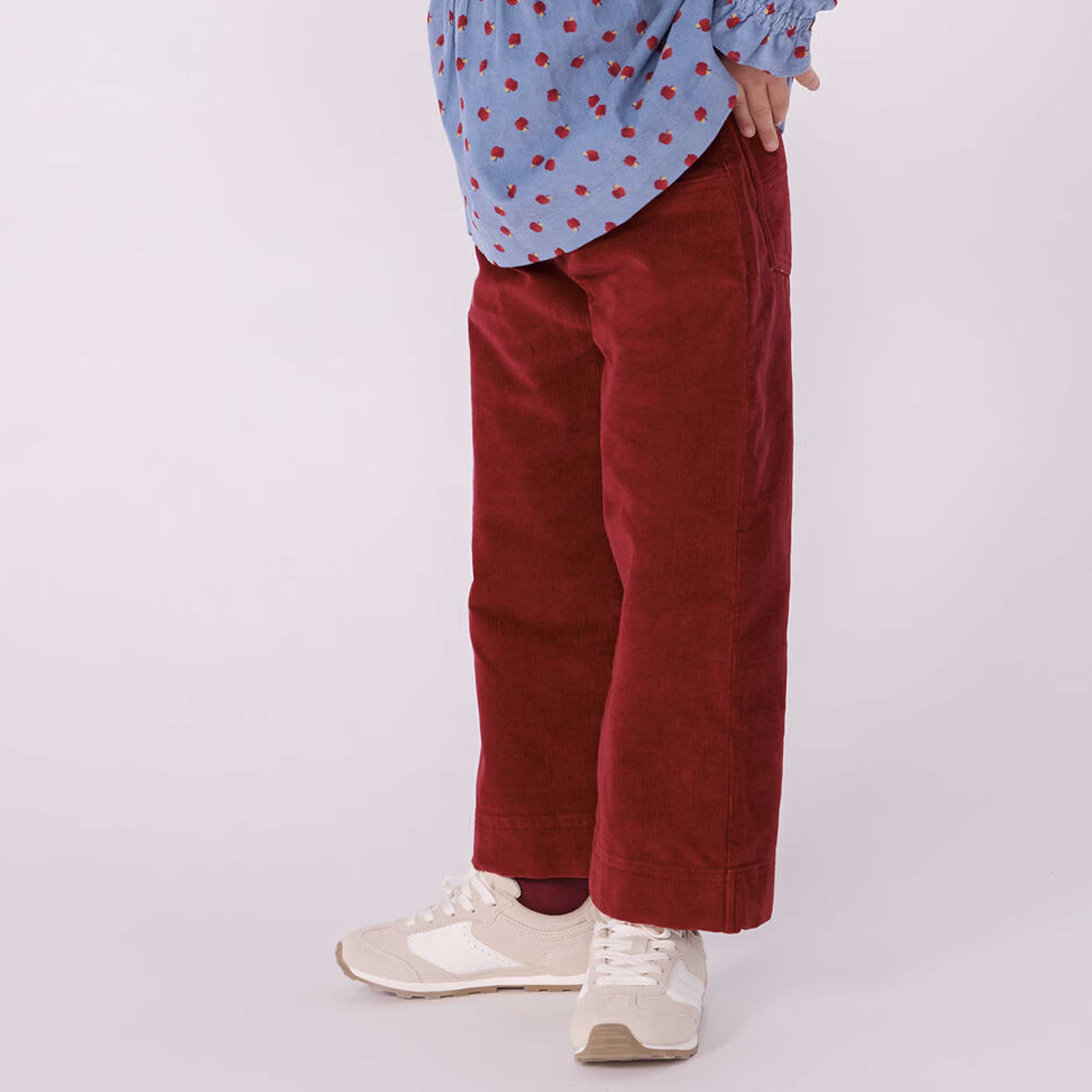 Pantaloni Bordeaux In Velluto Firmato PETIT BATEAU - annameglio.com abbigliamento moda