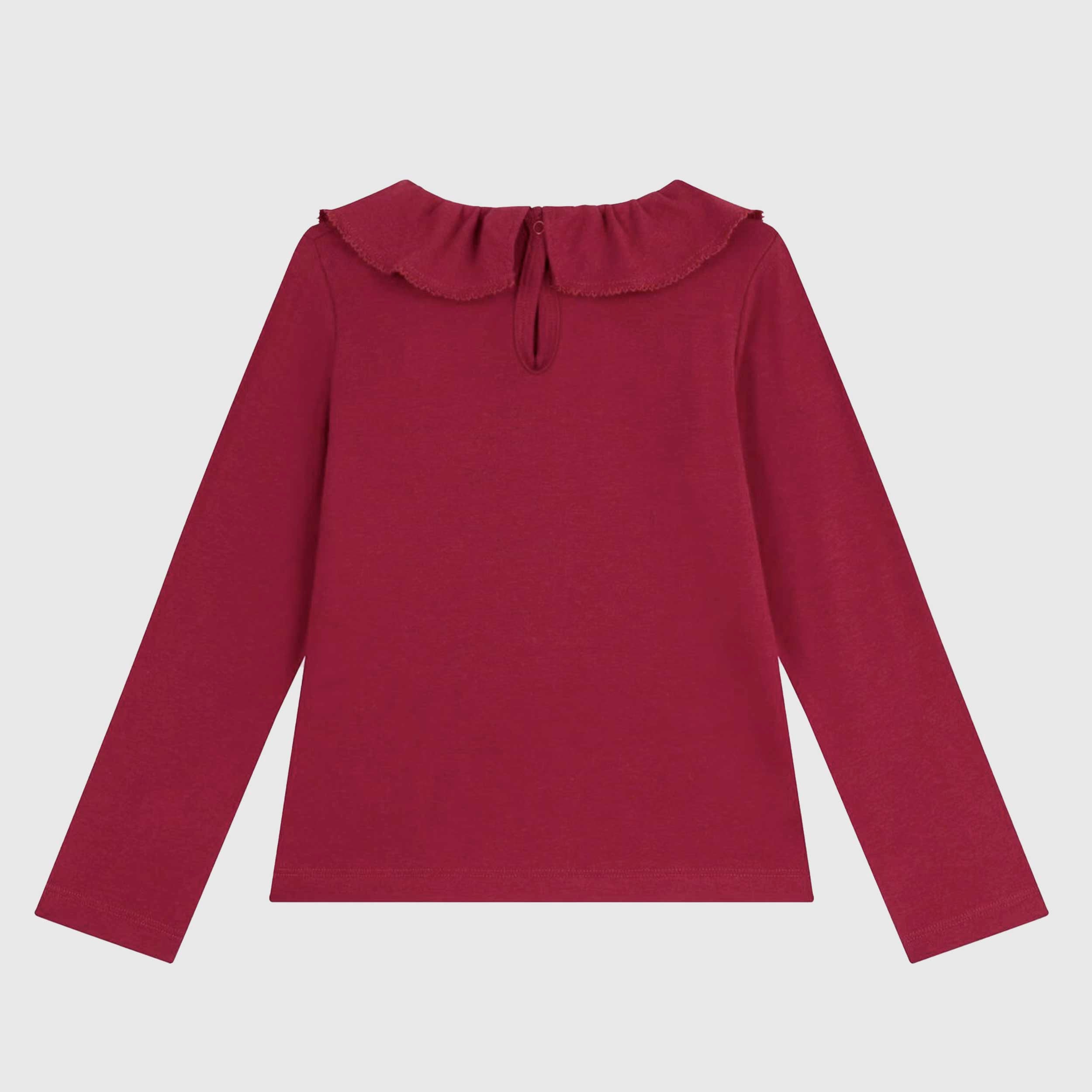 T-shirt Bordeaux Tinta Unita Firmata PETIT BATEAU - annameglio.com abbigliamento moda