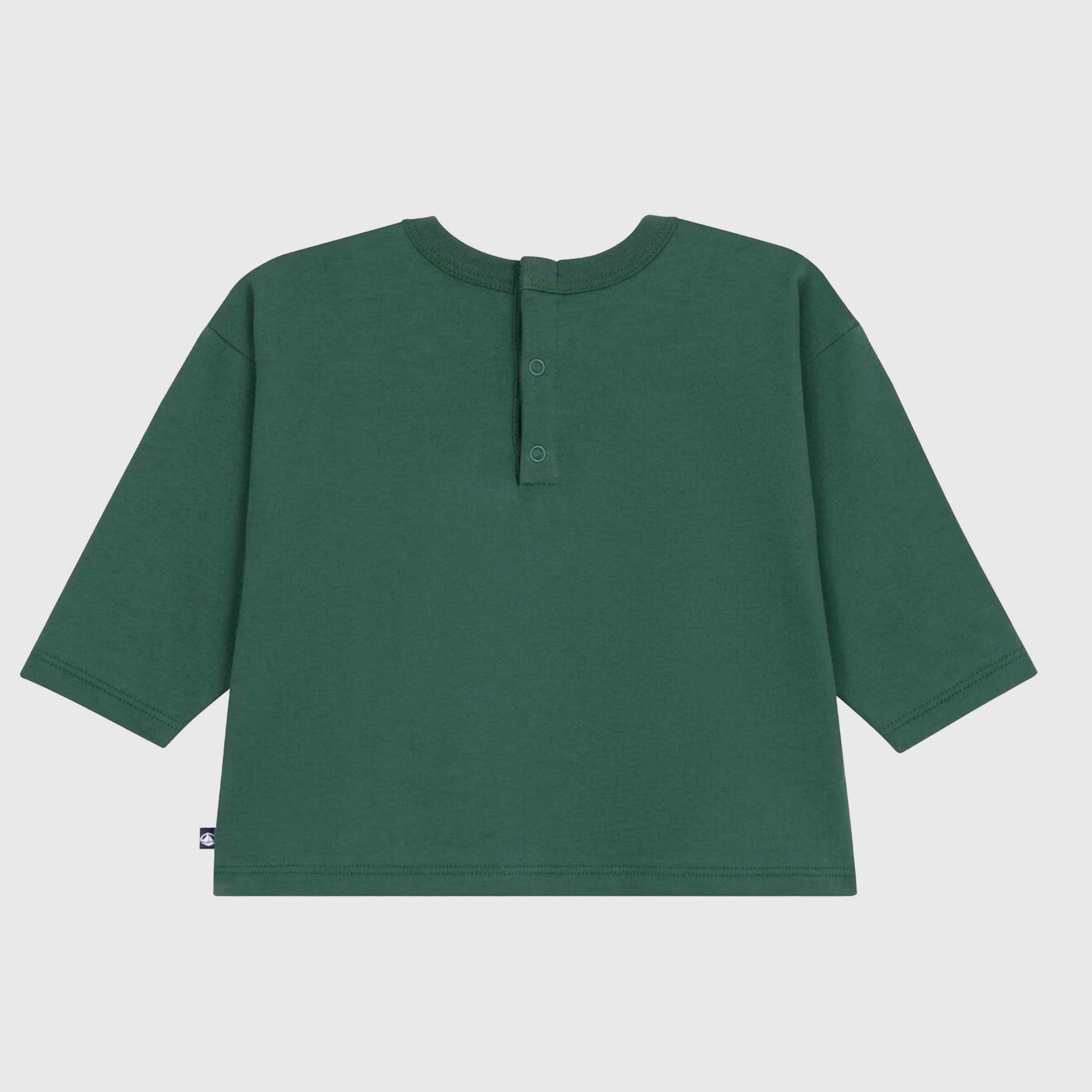 Maglietta Verde Con Orso Firmata PETIT BATEAU - annameglio.com abbigliamento moda