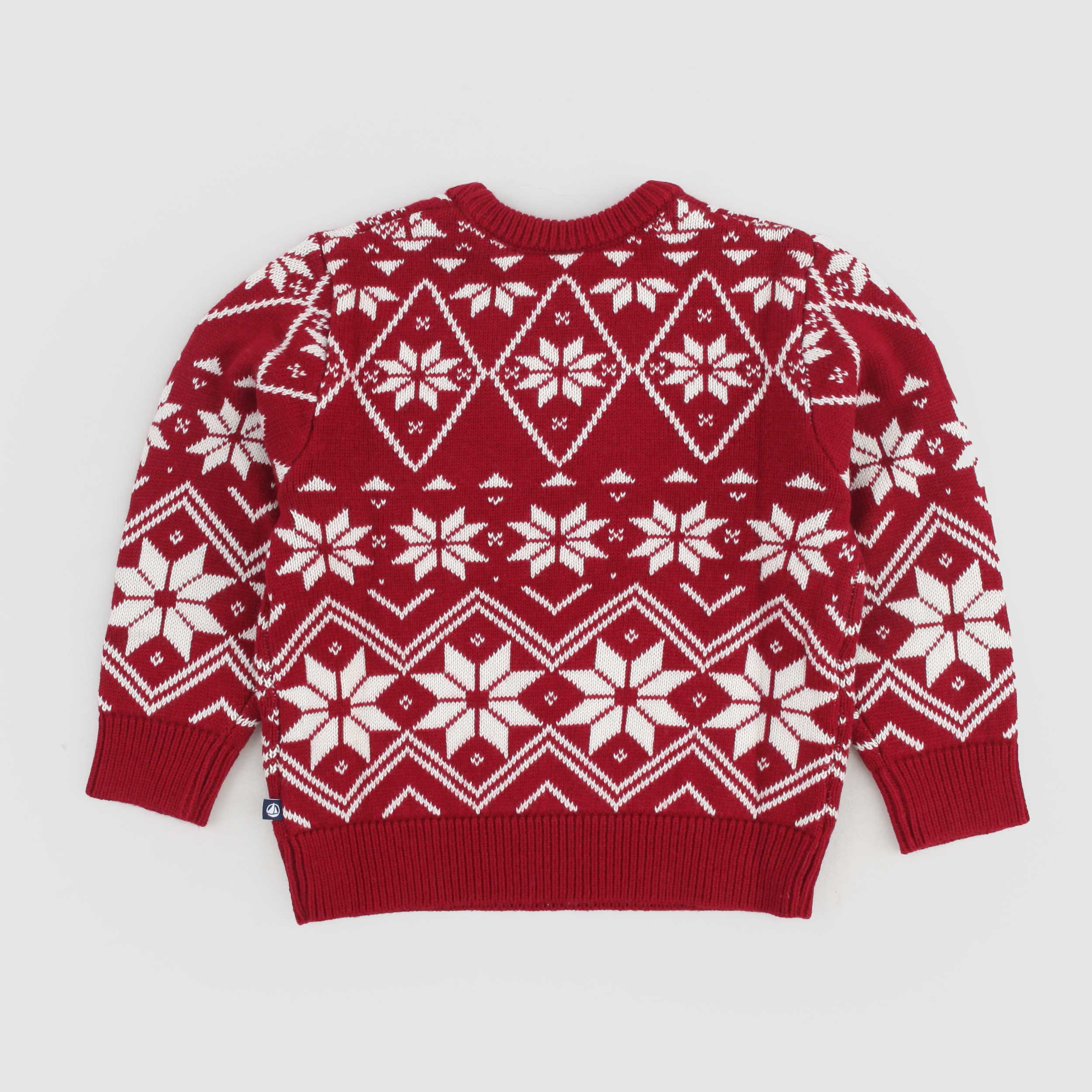 Maglione Rosso E Stampa Bianca By PETIT BATEAU - annameglio.com abbigliamento moda