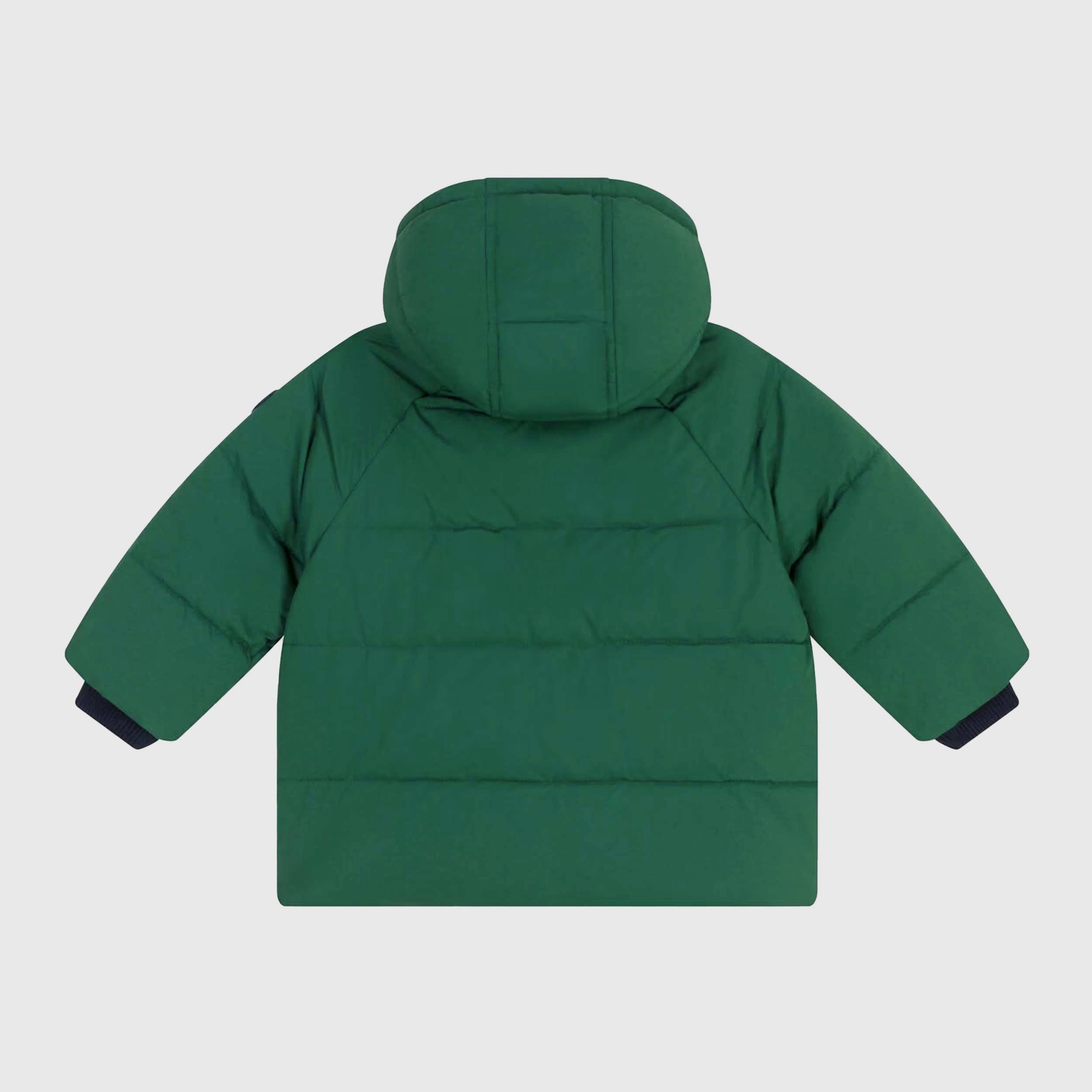Piumino Verde Con Cappuccio Firmato PETIT BATEAU - annameglio.com abbigliamento moda