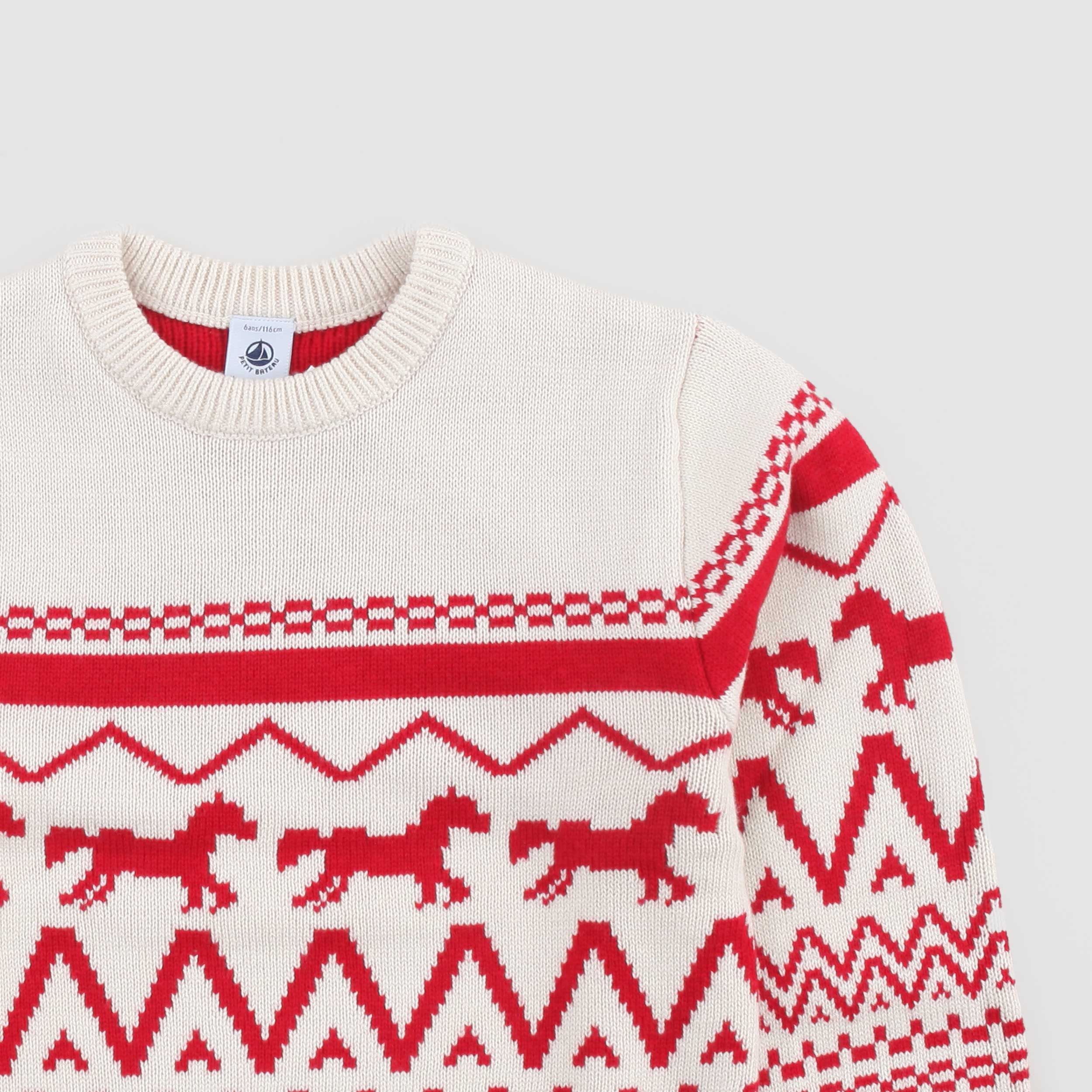 Maglione In Lana Con Stampa Firmato PETIT BATEAU - annameglio.com abbigliamento moda