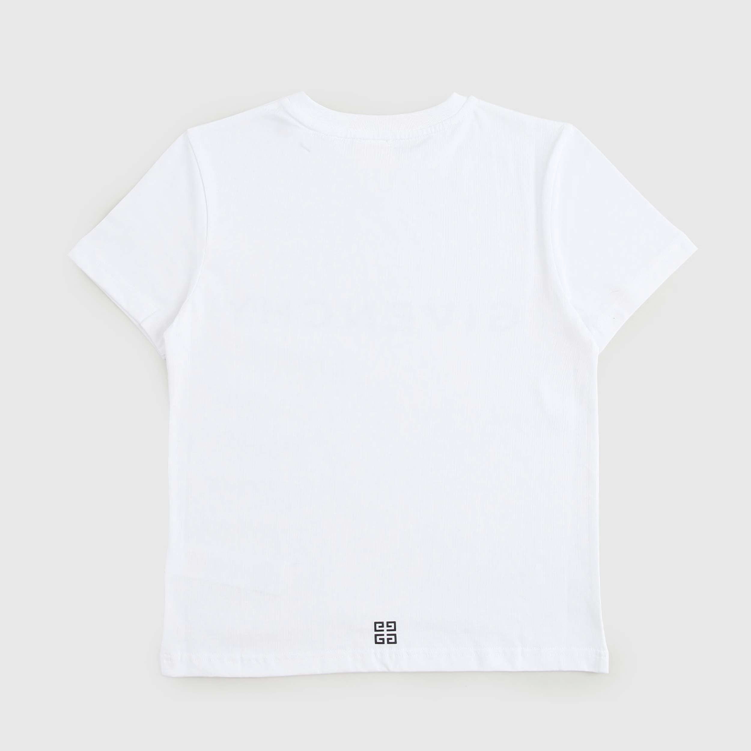 T-Shirt Bianca Con Logo Nero Firmata GIVENCHY - annameglio.com abbigliamento moda