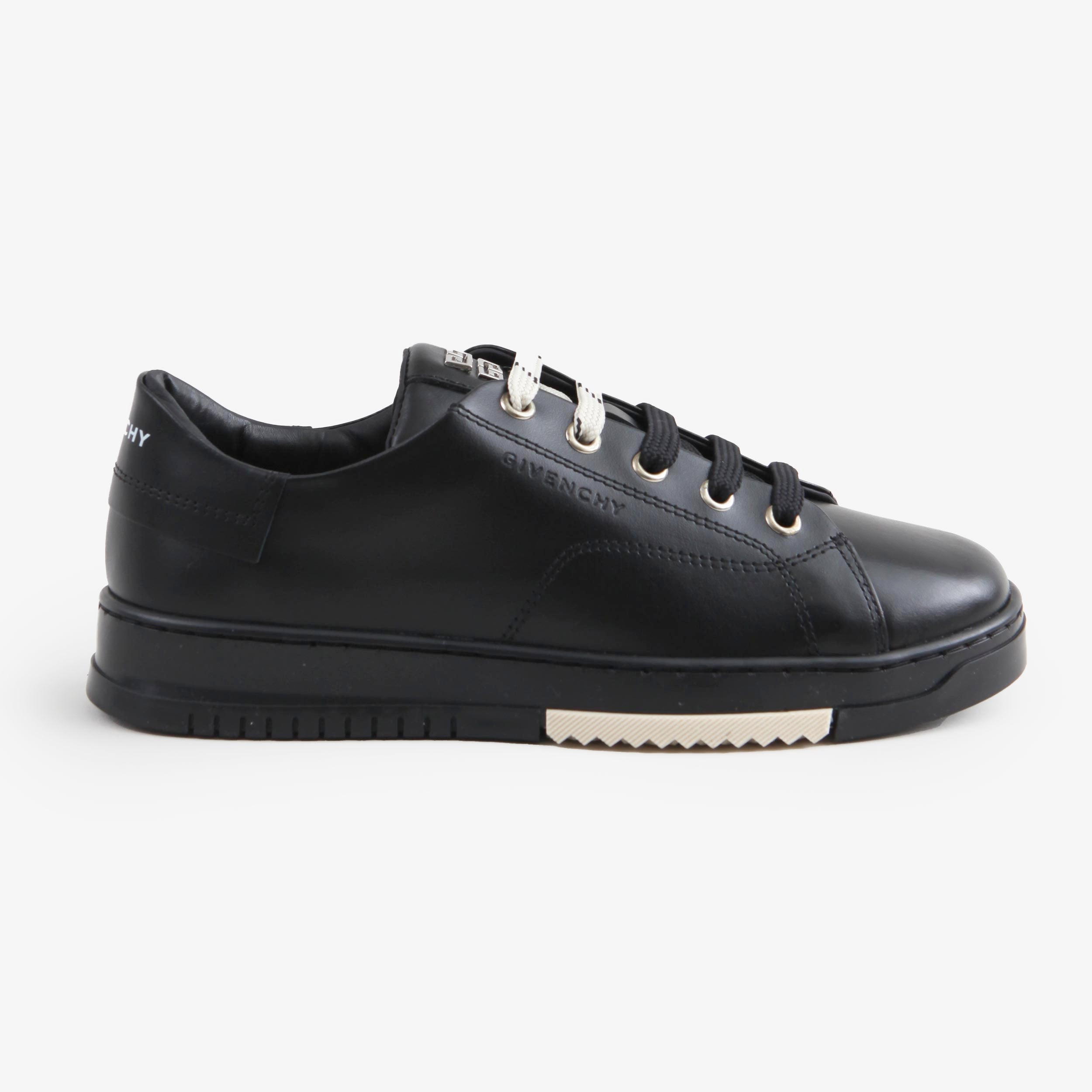 Sneakers In Pelle Nero Firmate GIVENCHY - annameglio.com abbigliamento moda