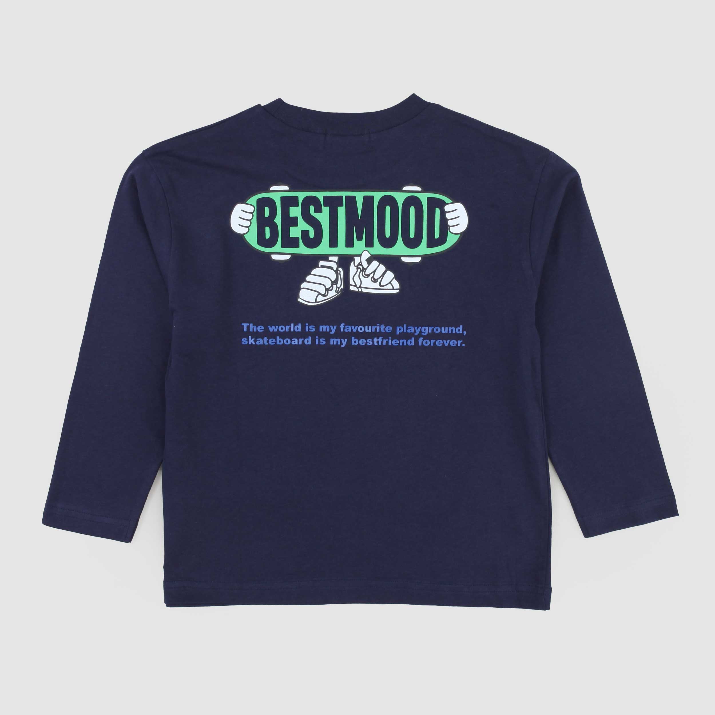 T-shirt Blu E Stampa Colorata Firmata BILLIEBLUSH - annameglio.com abbigliamento moda