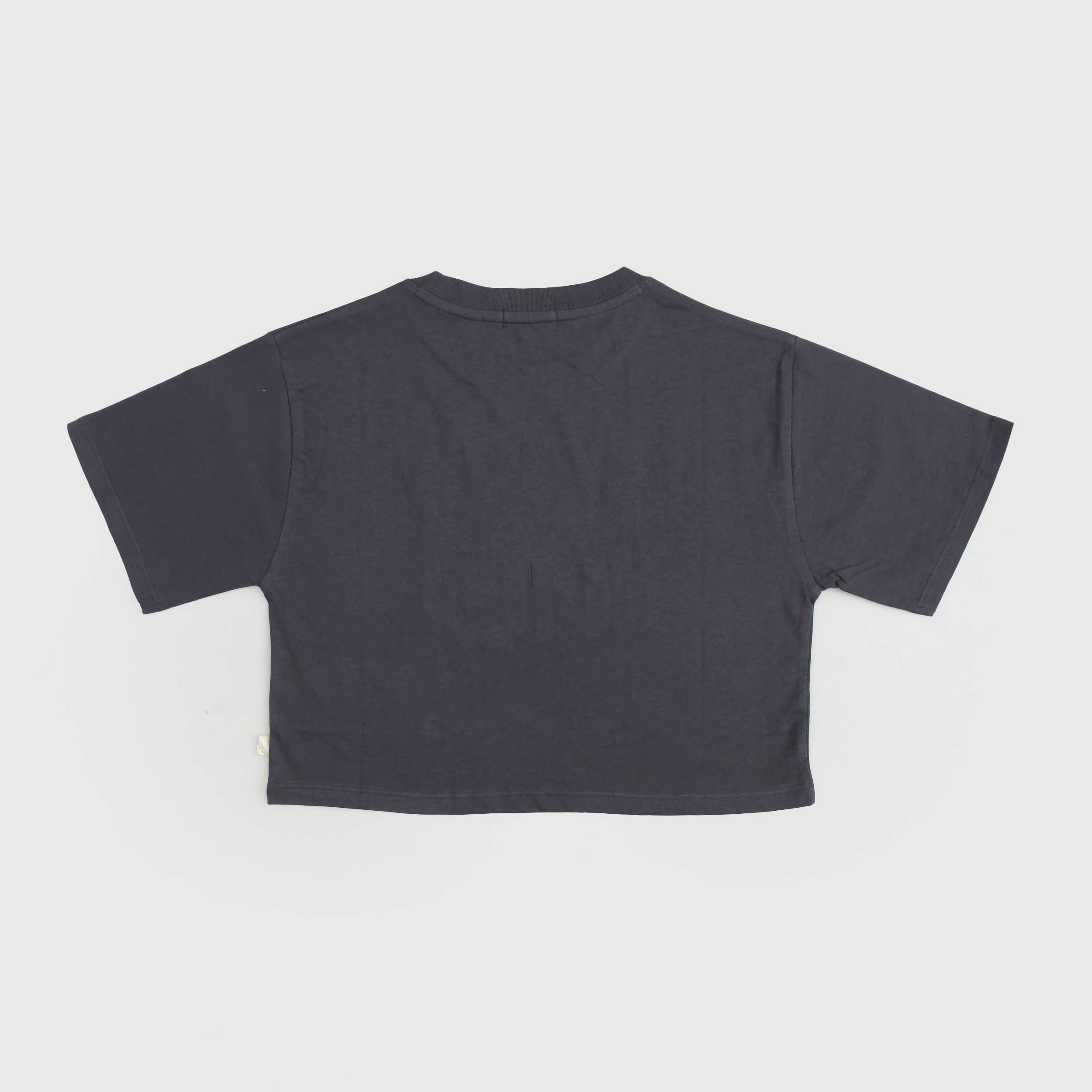 T-shirt Nera Crop Firmata BILLIEBLUSH - annameglio.com abbigliamento moda