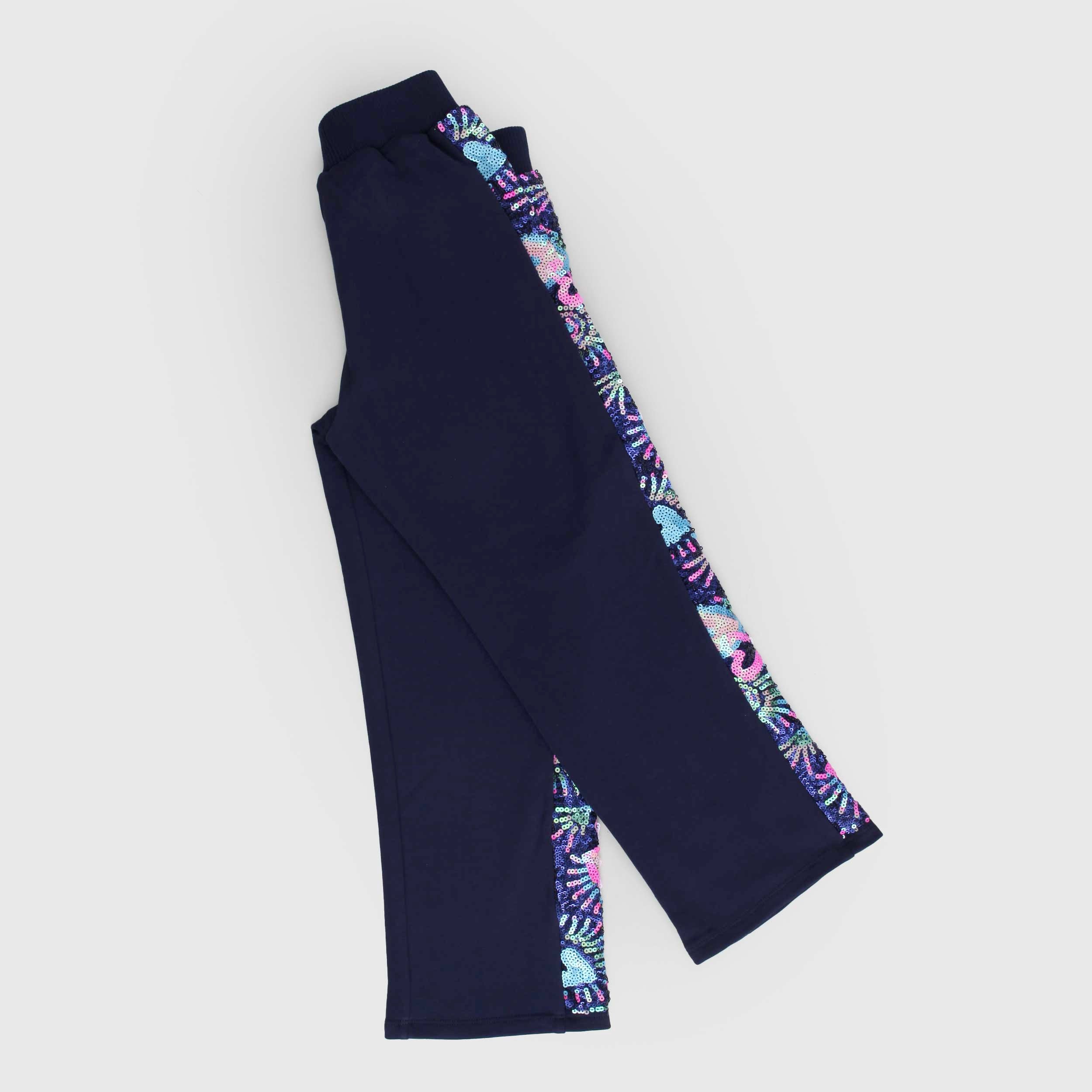 Pantaloni Blu Con Paillettes Firmati BILLIEBLUSH - annameglio.com abbigliamento moda