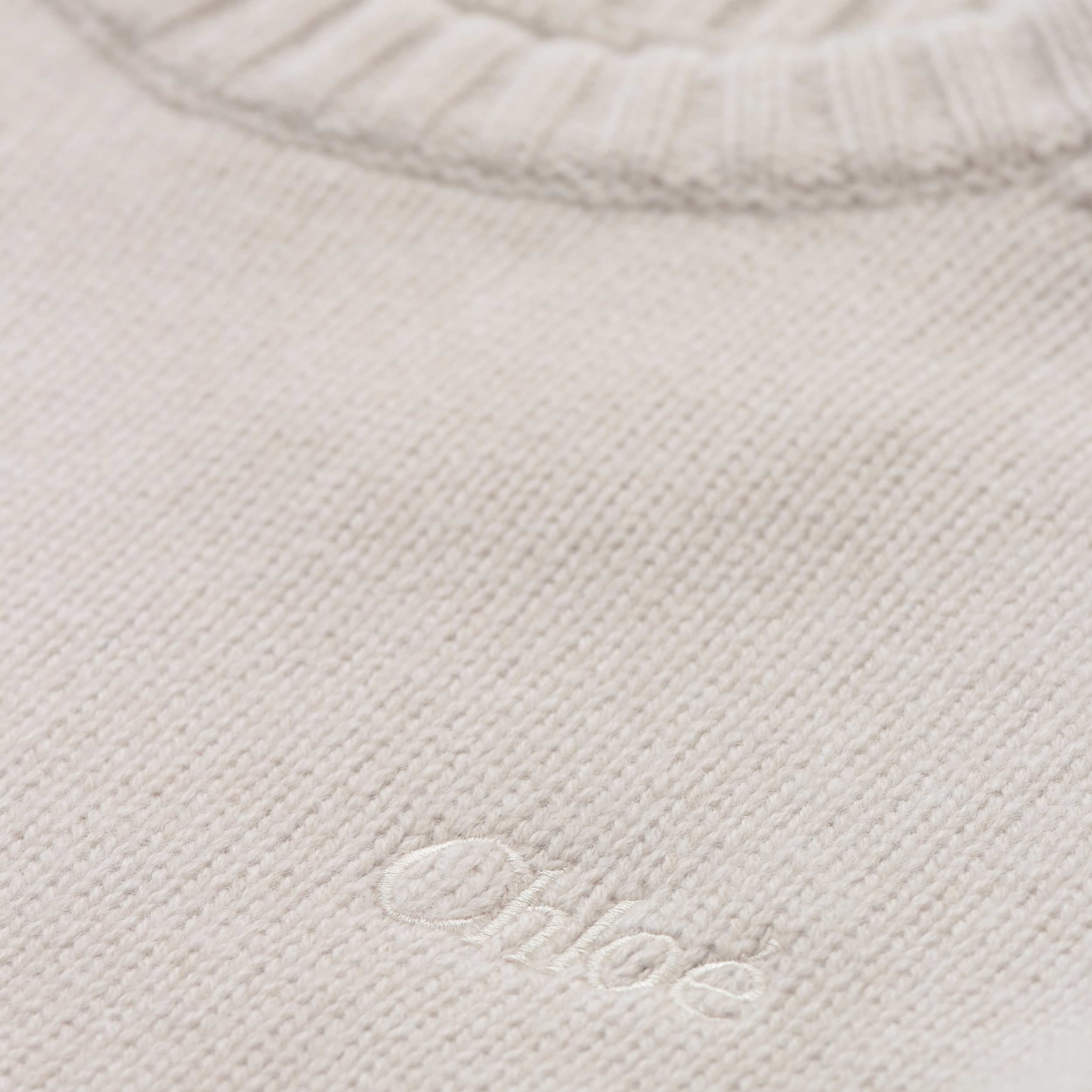 Maglione Girocollo Cipria Firmato CHLOE - annameglio.com abbigliamento moda