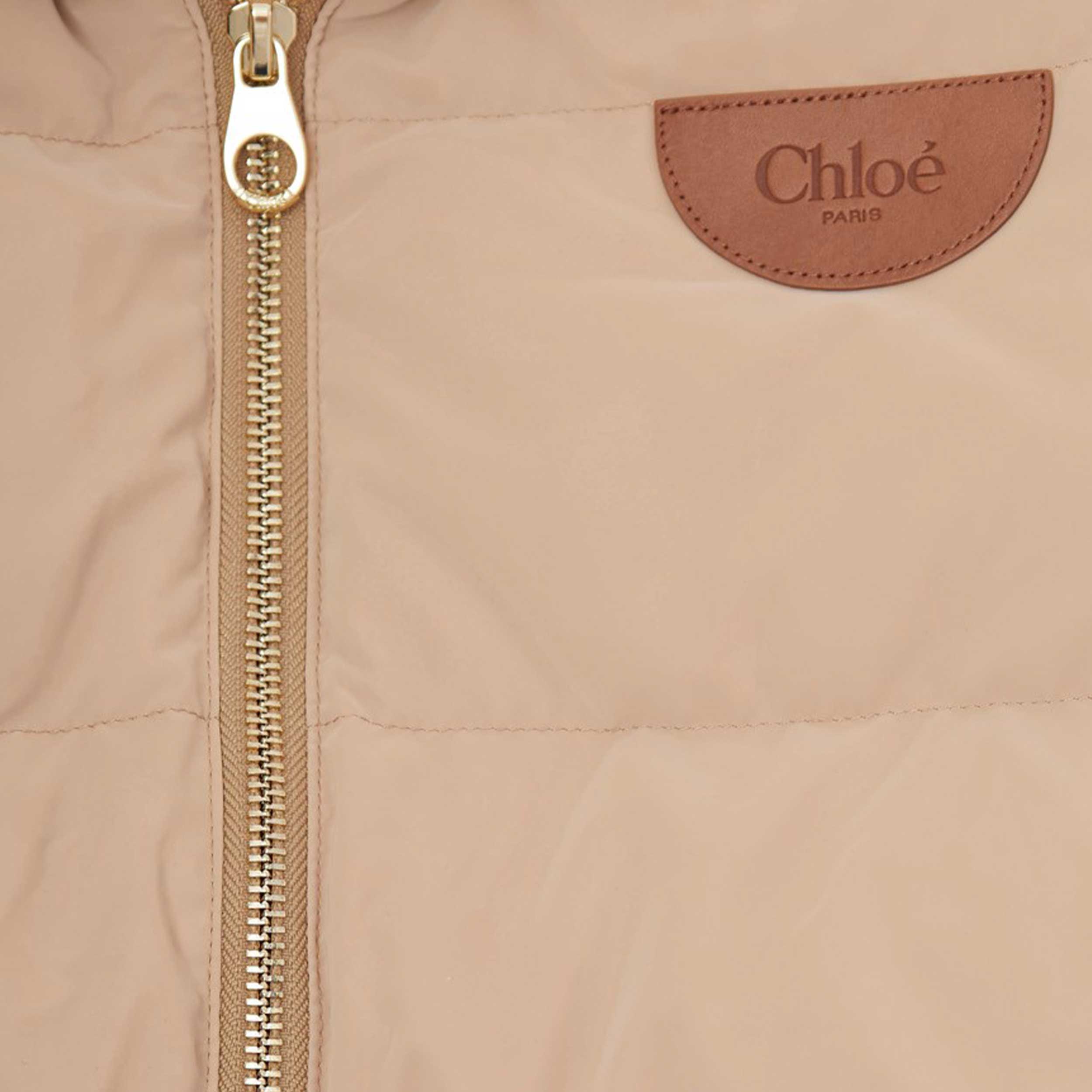 Piumino Con Logo E Finiture Firmato CHLOE - annameglio.com abbigliamento moda