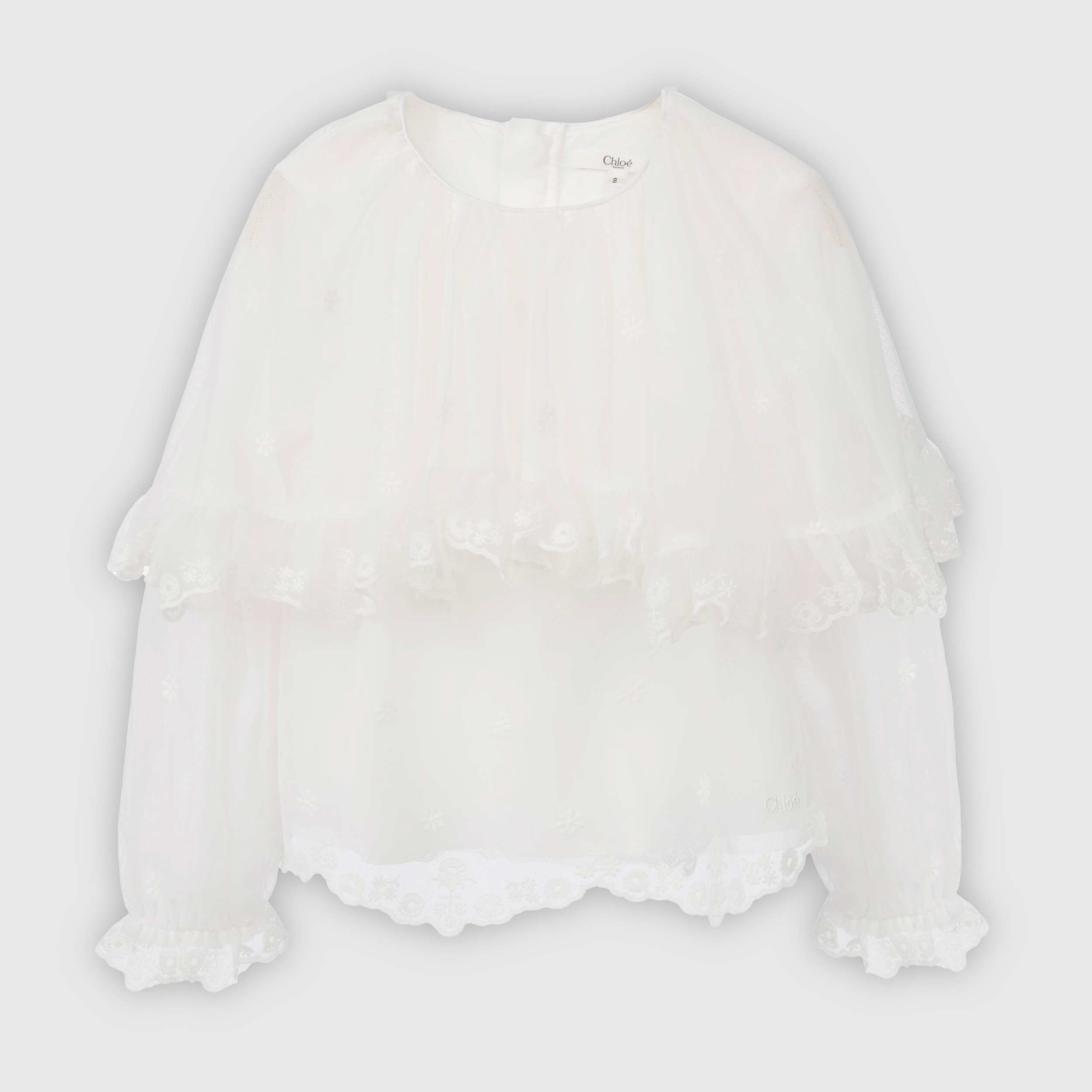 Blusa Con Ruches E Bottone Firmato CHLOE - annameglio.com abbigliamento moda