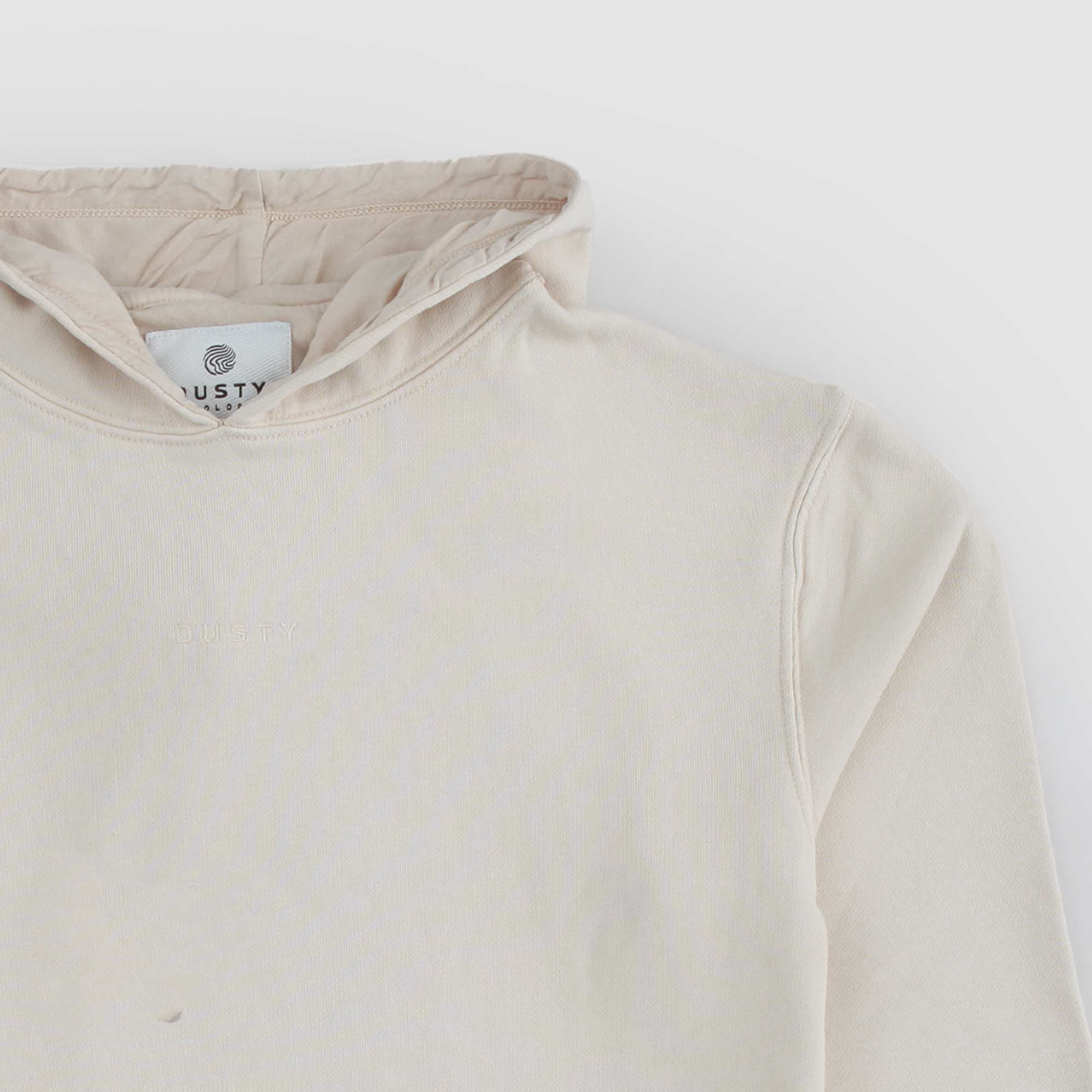 Felpa Beige Con Cappuccio Firmata DUSTY COLOR - annameglio.com abbigliamento moda