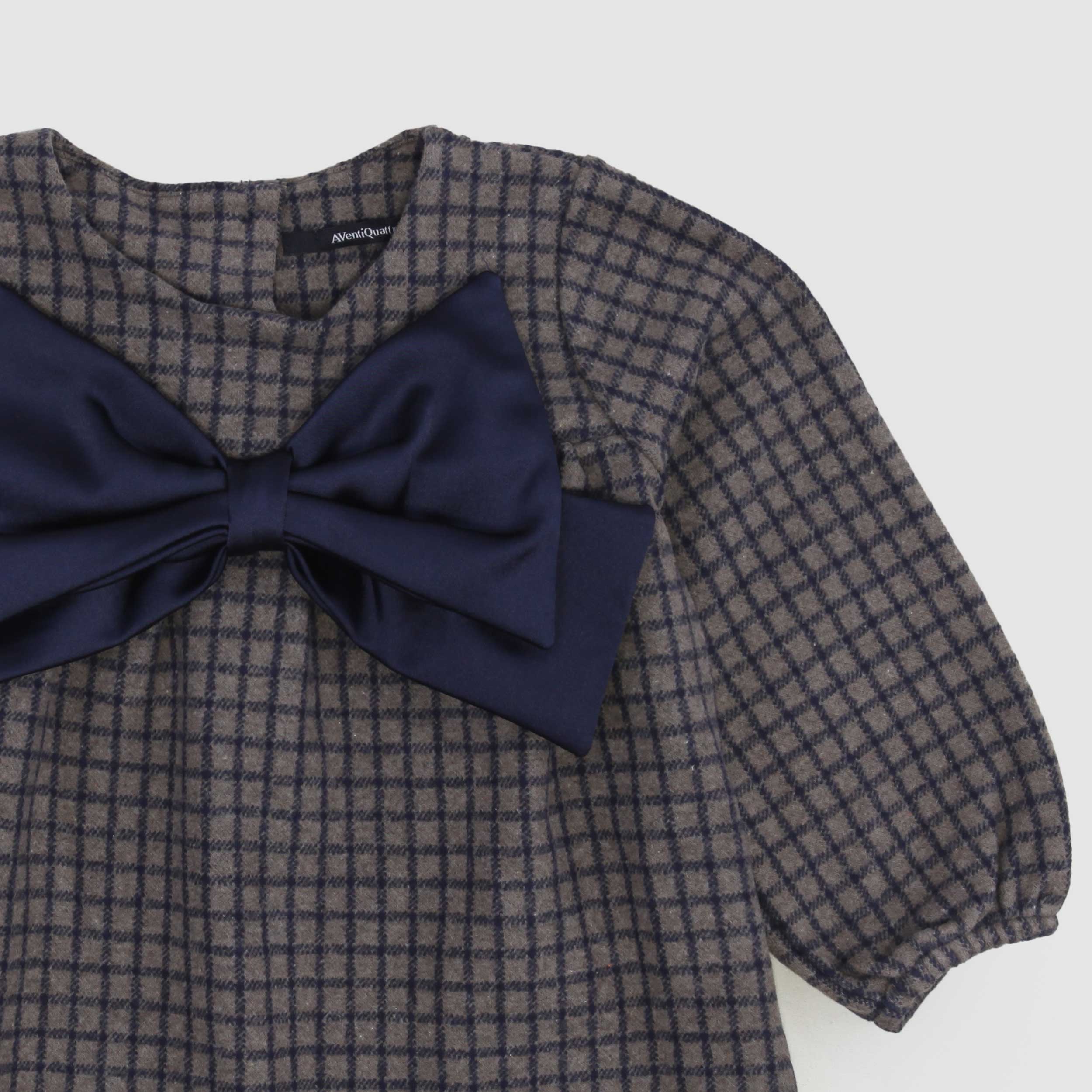 Abito Grigio A Quadri Firmato AVENTIQUATTRORE - annameglio.com abbigliamento moda