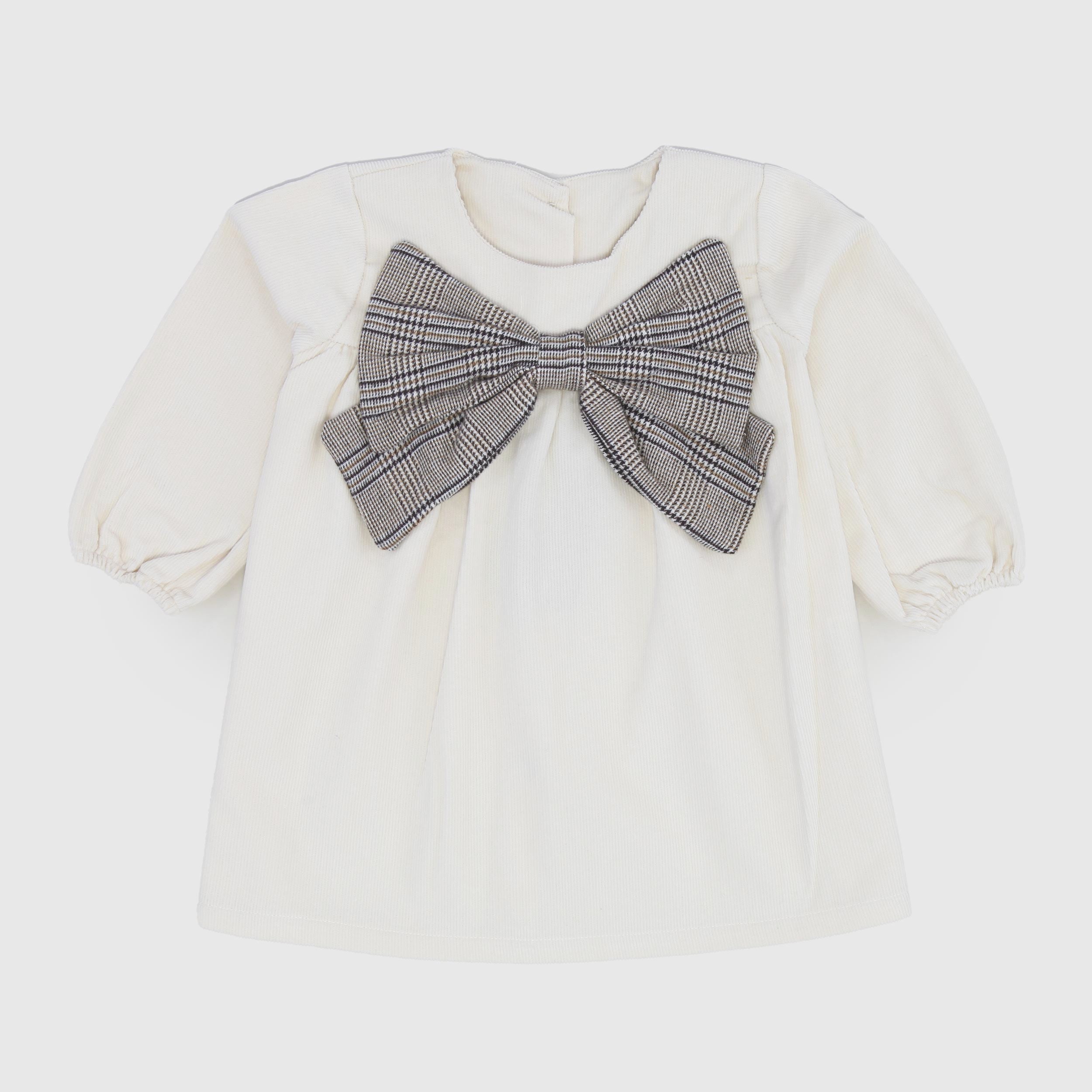 Abito Latte Con Fiocco Firmato AVENTIQUATTRORE - annameglio.com abbigliamento moda