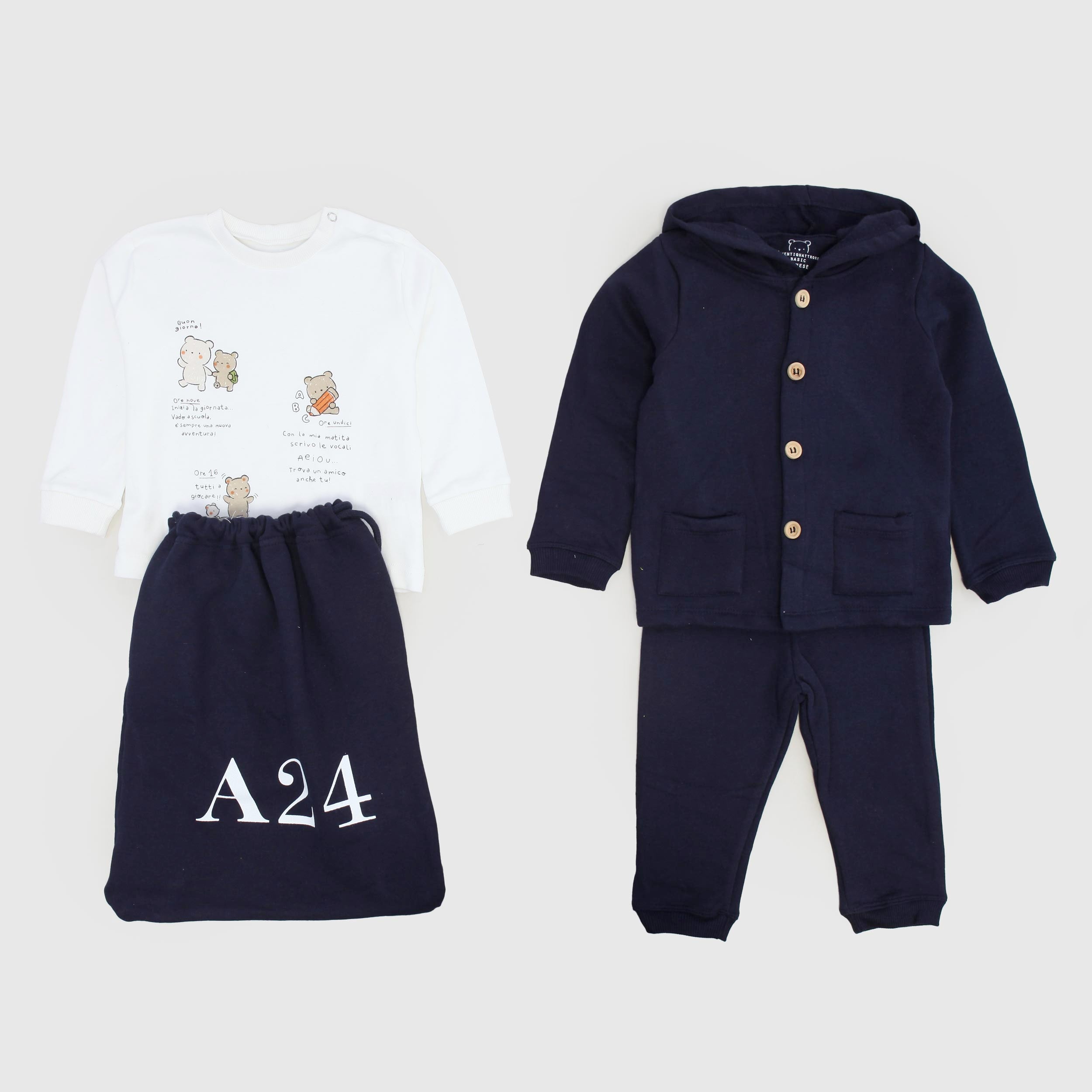 Completo Tre Pezzi Firmato AVENTIQUATTRORE - annameglio.com abbigliamento moda