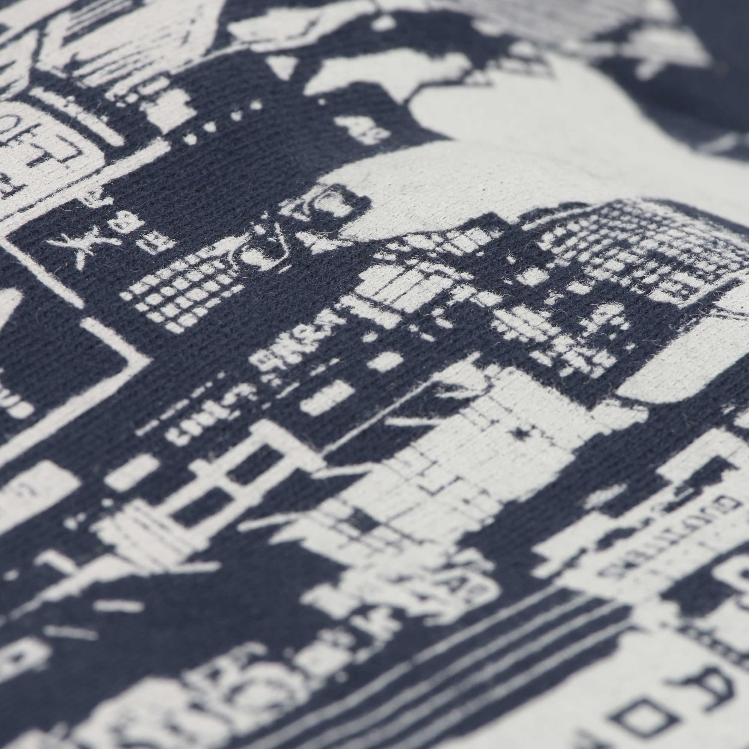 Felpa Blu Con Stampa Firmata AMERICAN OUTFITTERS - annameglio.com abbigliamento moda