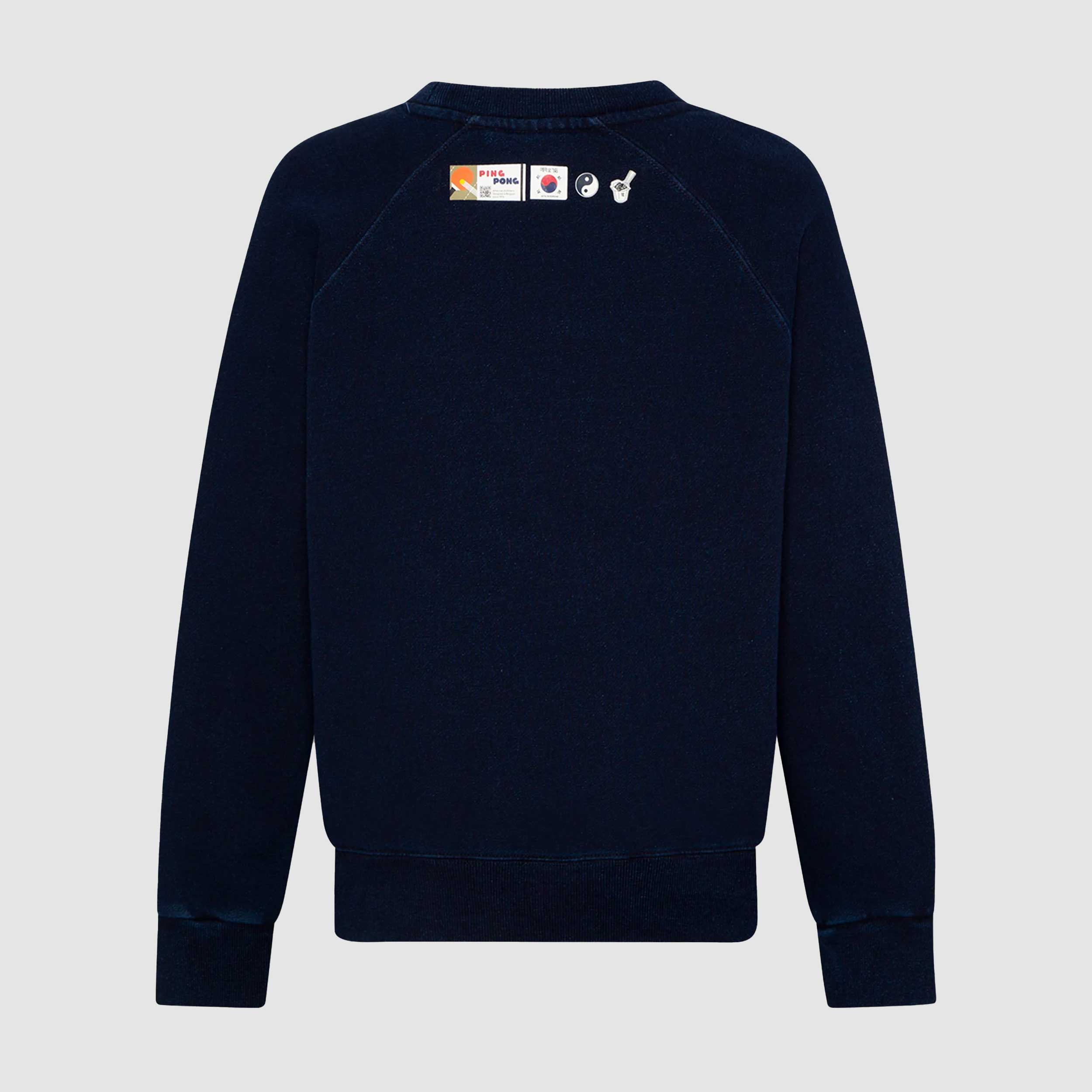 Felpa Girocollo Blu Firmata AMERICAN OUTFITTERS - annameglio.com abbigliamento moda