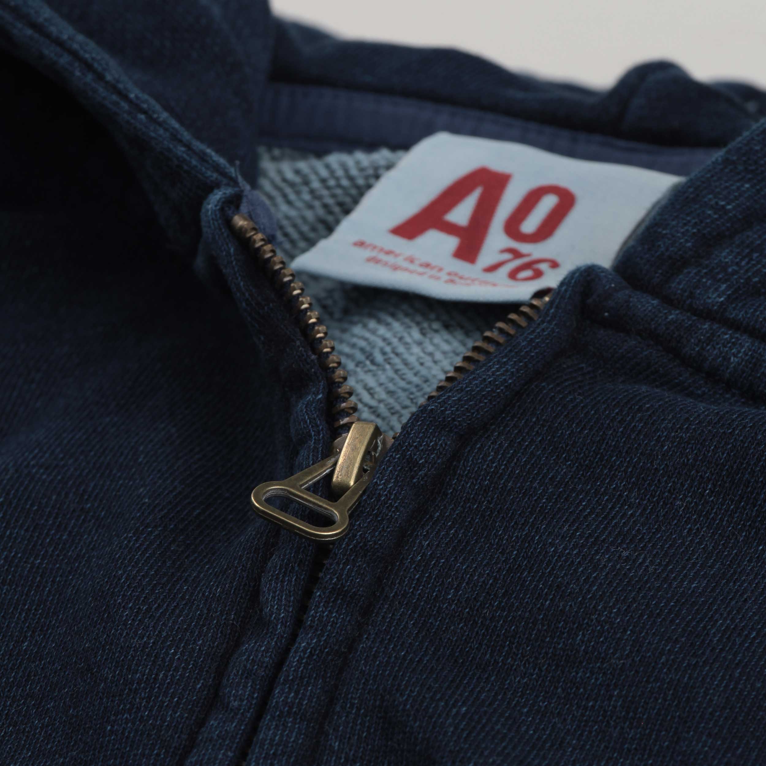 Felpa Blu Con Zip Firmata AMERICAN OUTFITTERS - annameglio.com abbigliamento moda