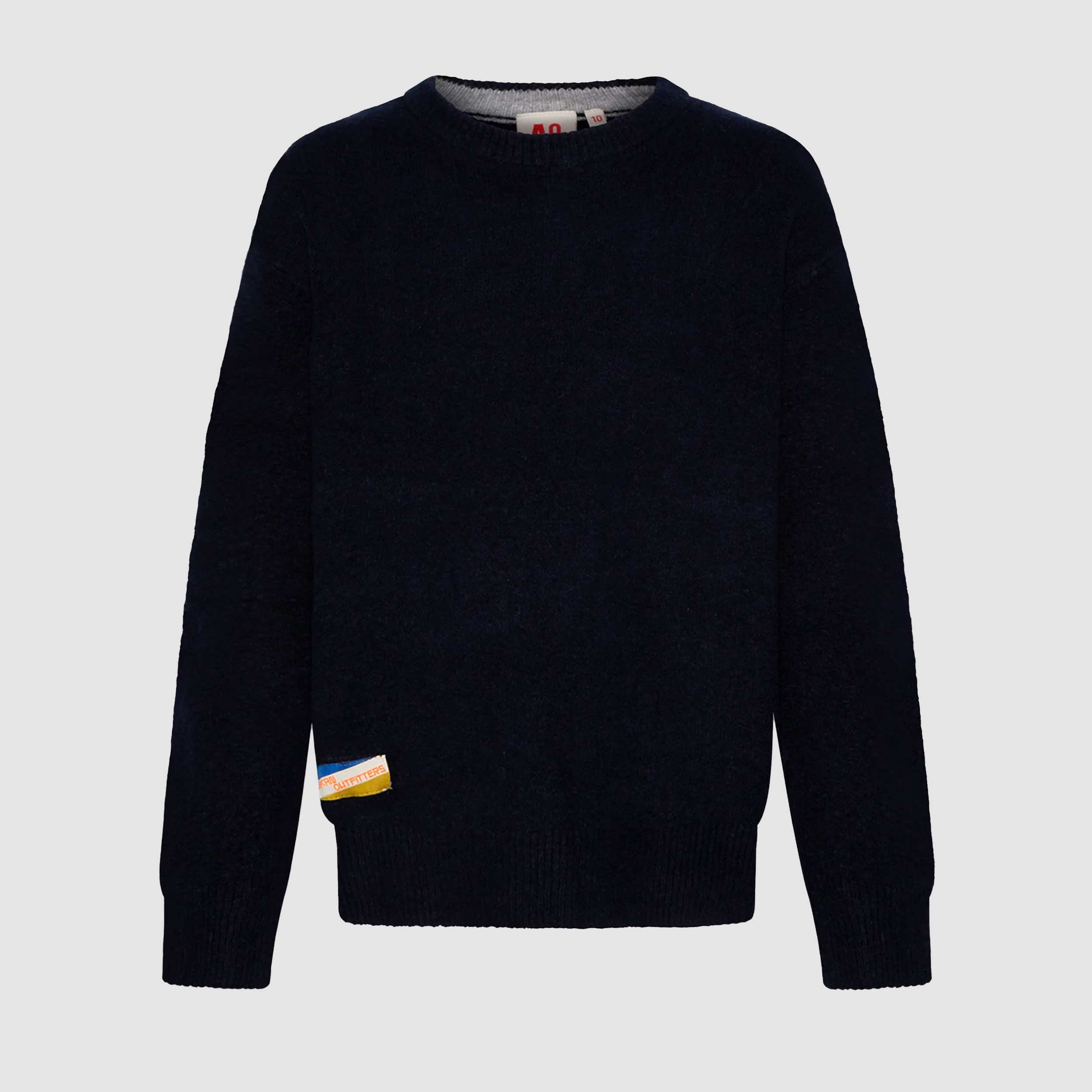 Felpa Blu Girocollo Firmata AMERICAN OUTFITTERS - annameglio.com abbigliamento moda