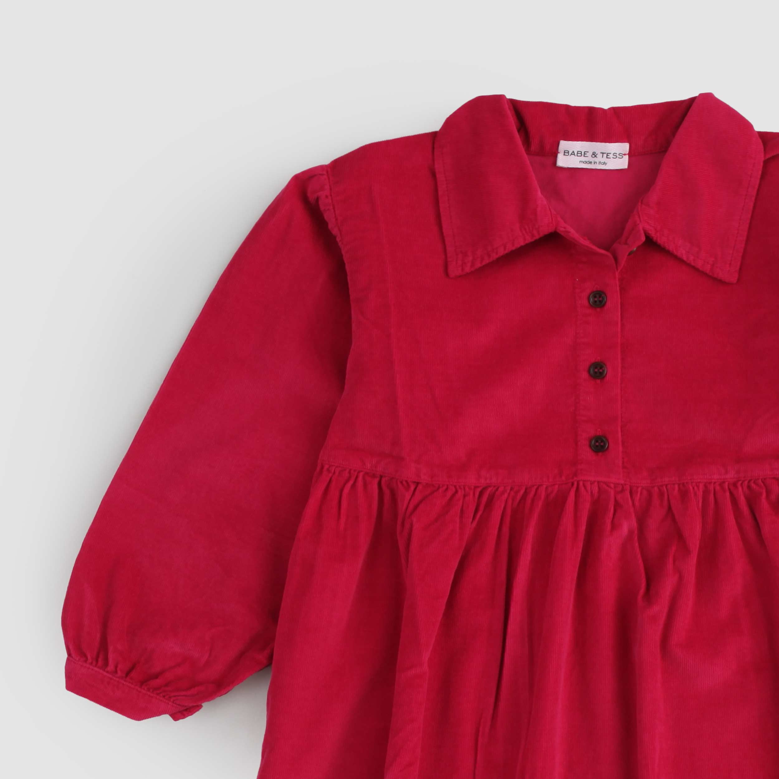 Abito Rosso Modello Polo Firmato BABE AND TESS - annameglio.com abbigliamento moda