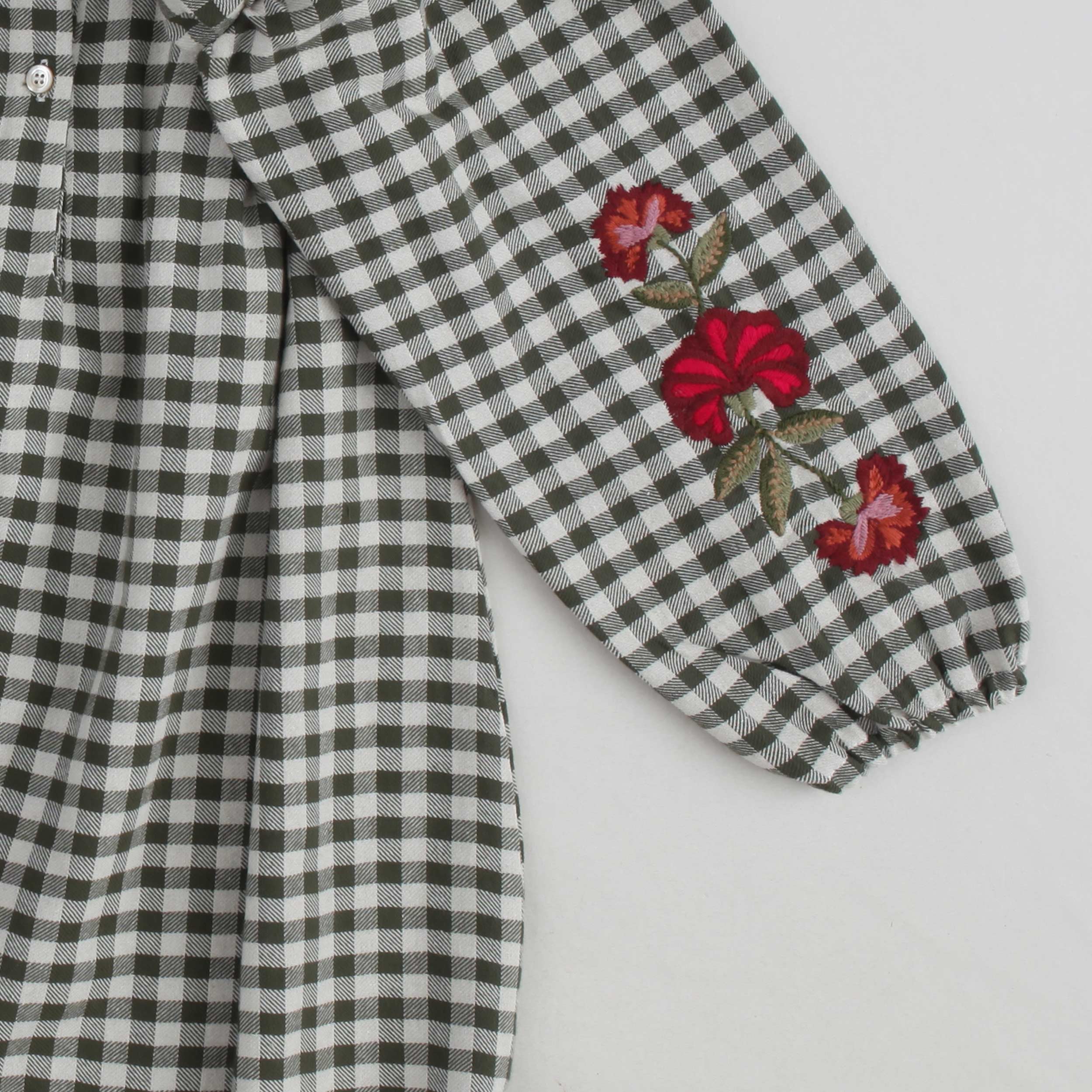 Abito A Quadri Con Ricami Firmato BABE AND TESS - annameglio.com abbigliamento moda