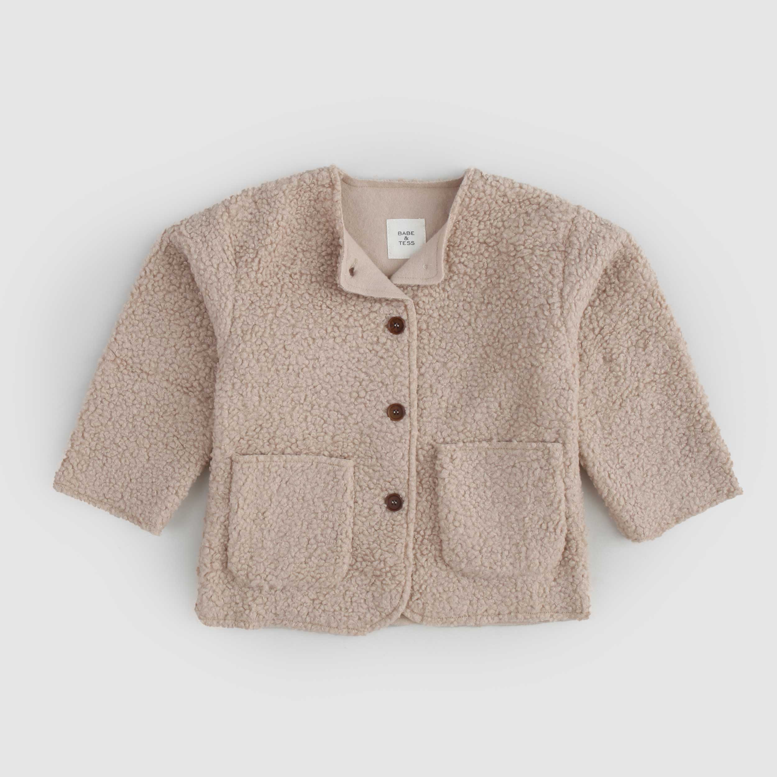 Giacchina Marrone Teddy Firmata BABE AND TESS - annameglio.com abbigliamento moda