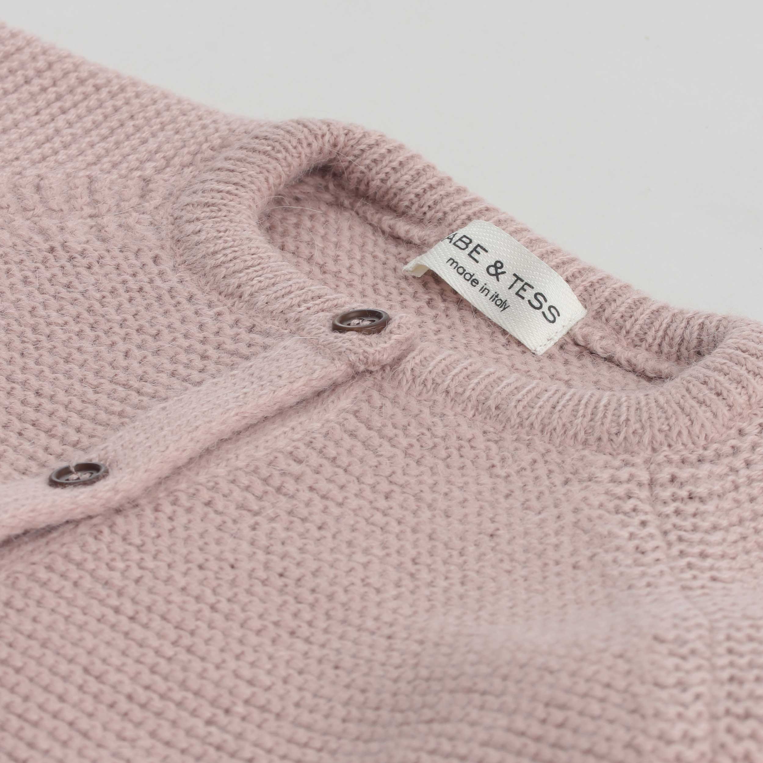 Cardigan Rosa Con Bottoni Firmato BABE AND TESS - annameglio.com abbigliamento moda