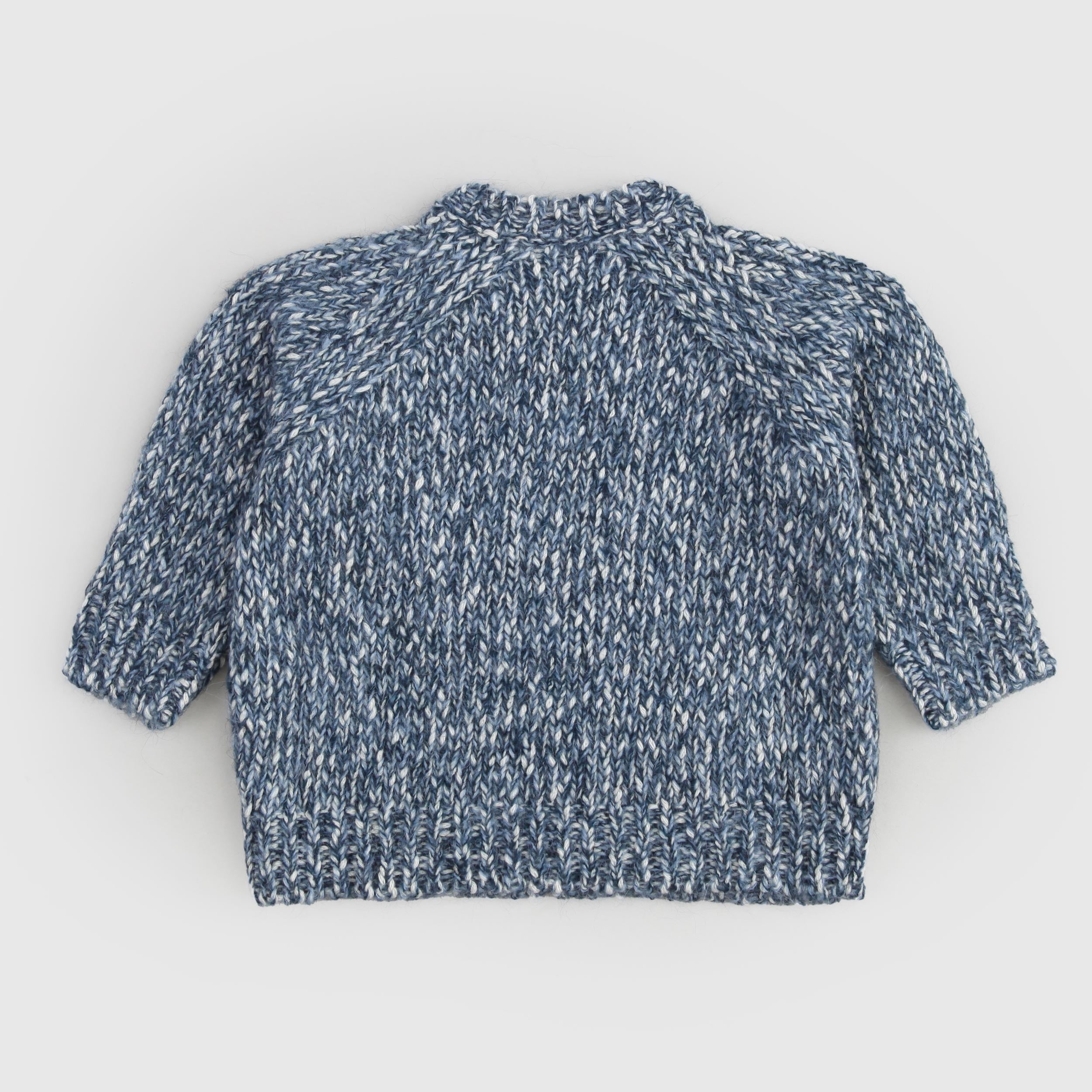 Maglioncino Melangiato Blu Firmato BABE AND TESS - annameglio.com abbigliamento moda