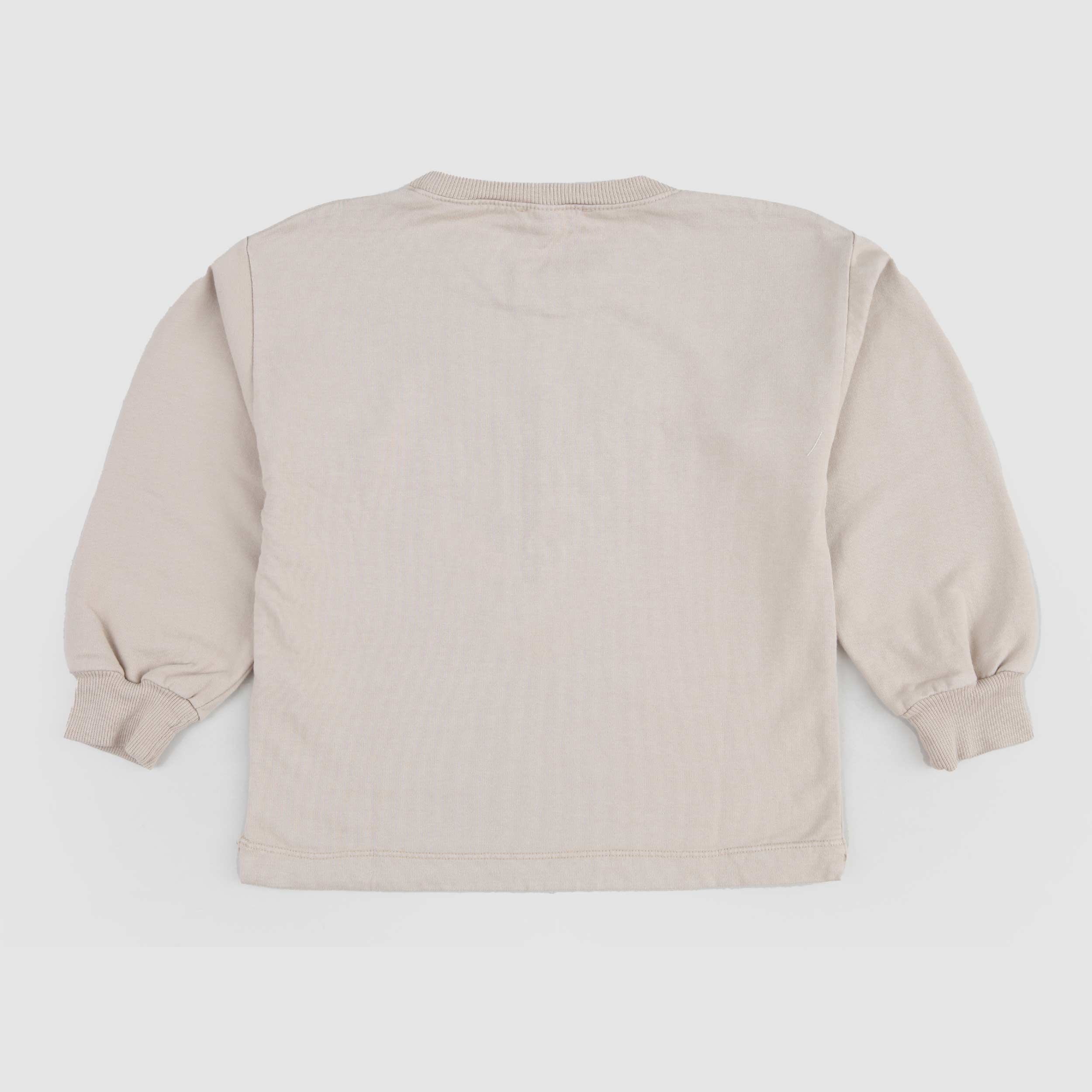 Felpa Nocciola Con Ricamo Firmata BABE AND TESS - annameglio.com abbigliamento moda