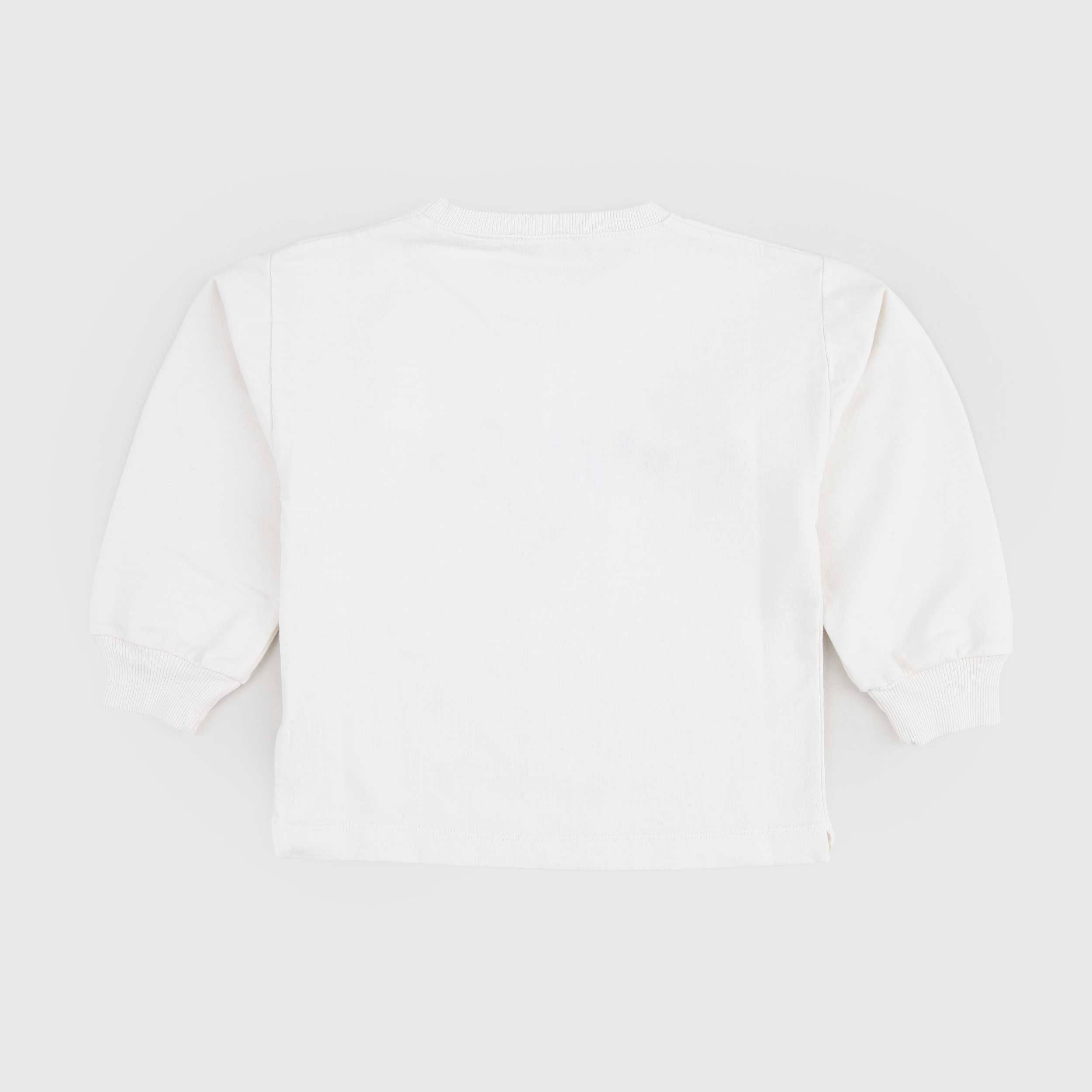 Felpa Bianca Con Ricamo Firmata BABE AND TESS - annameglio.com abbigliamento moda