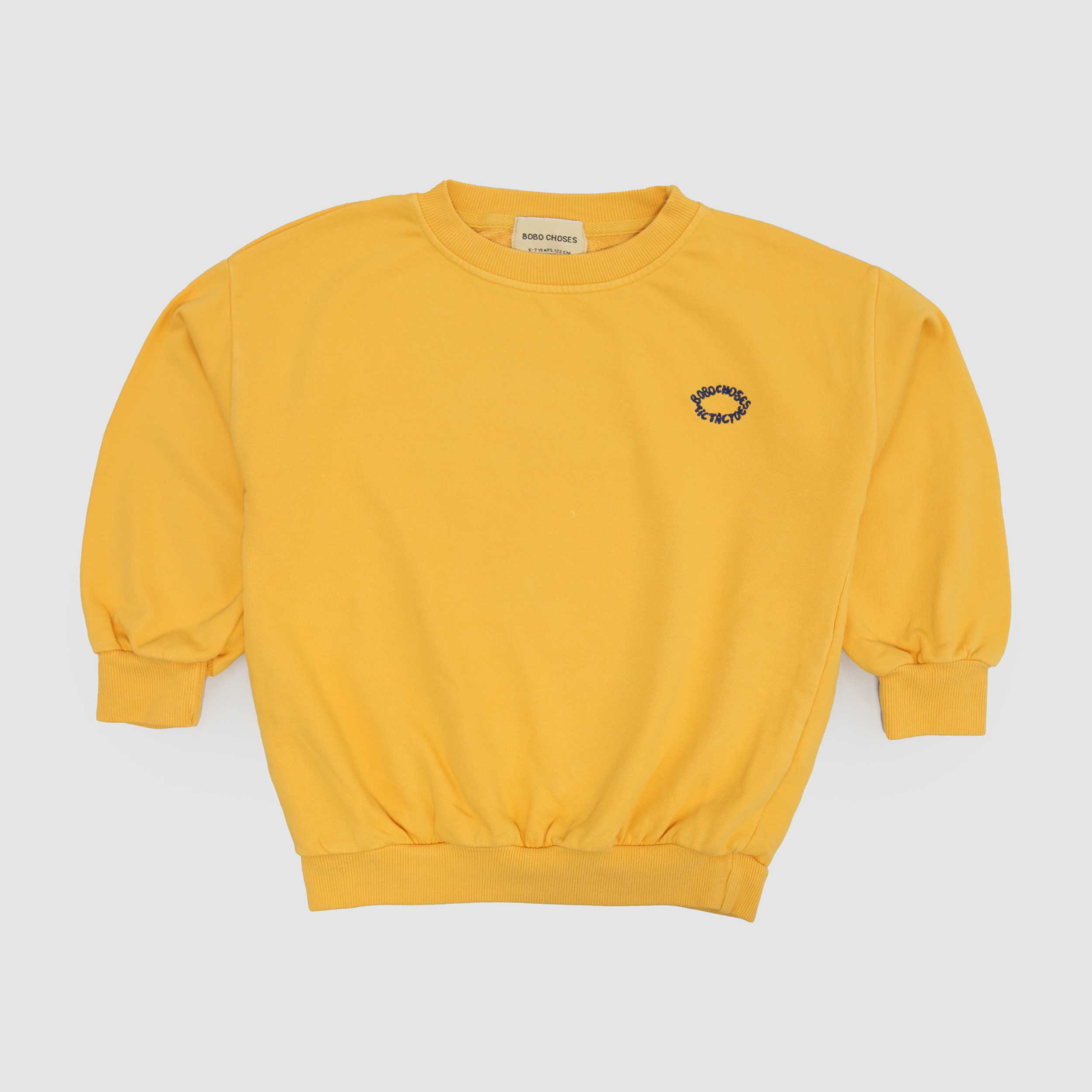 Felpa Gialla Con Stampa Blu Firmata BOBO CHOSES - annameglio.com abbigliamento moda