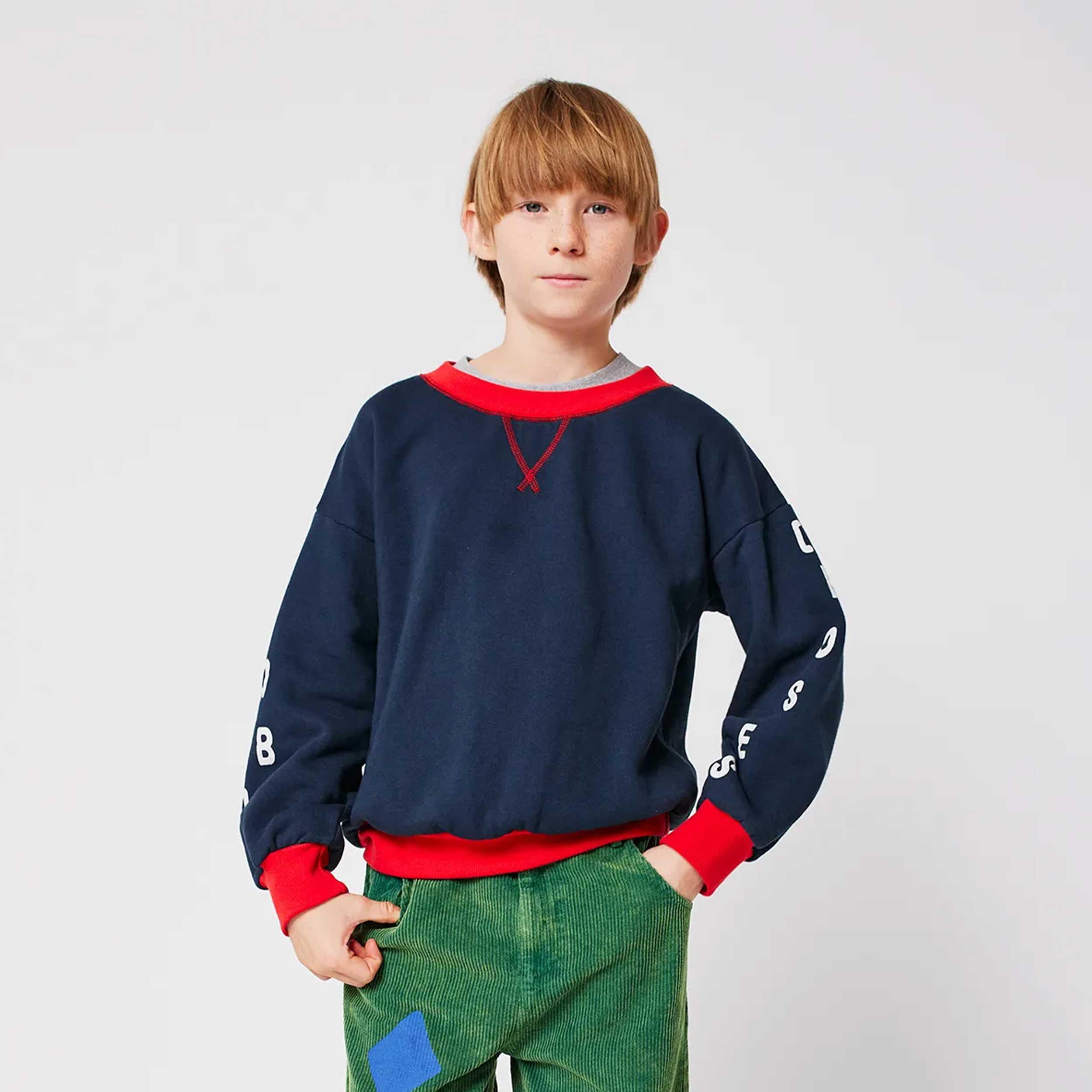 Felpa Blu In Cotone Firmata BOBO CHOSES - annameglio.com abbigliamento moda