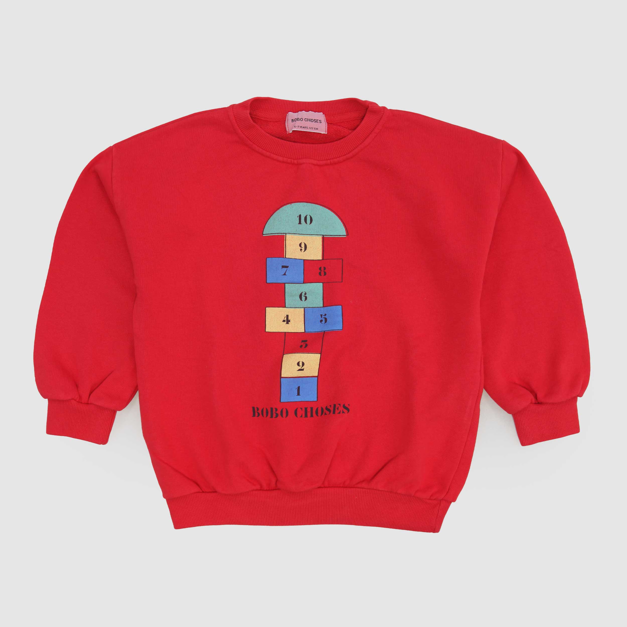 Felpa Rossa E Stampa Colorata Firmata BOBO CHOSES - annameglio.com abbigliamento moda