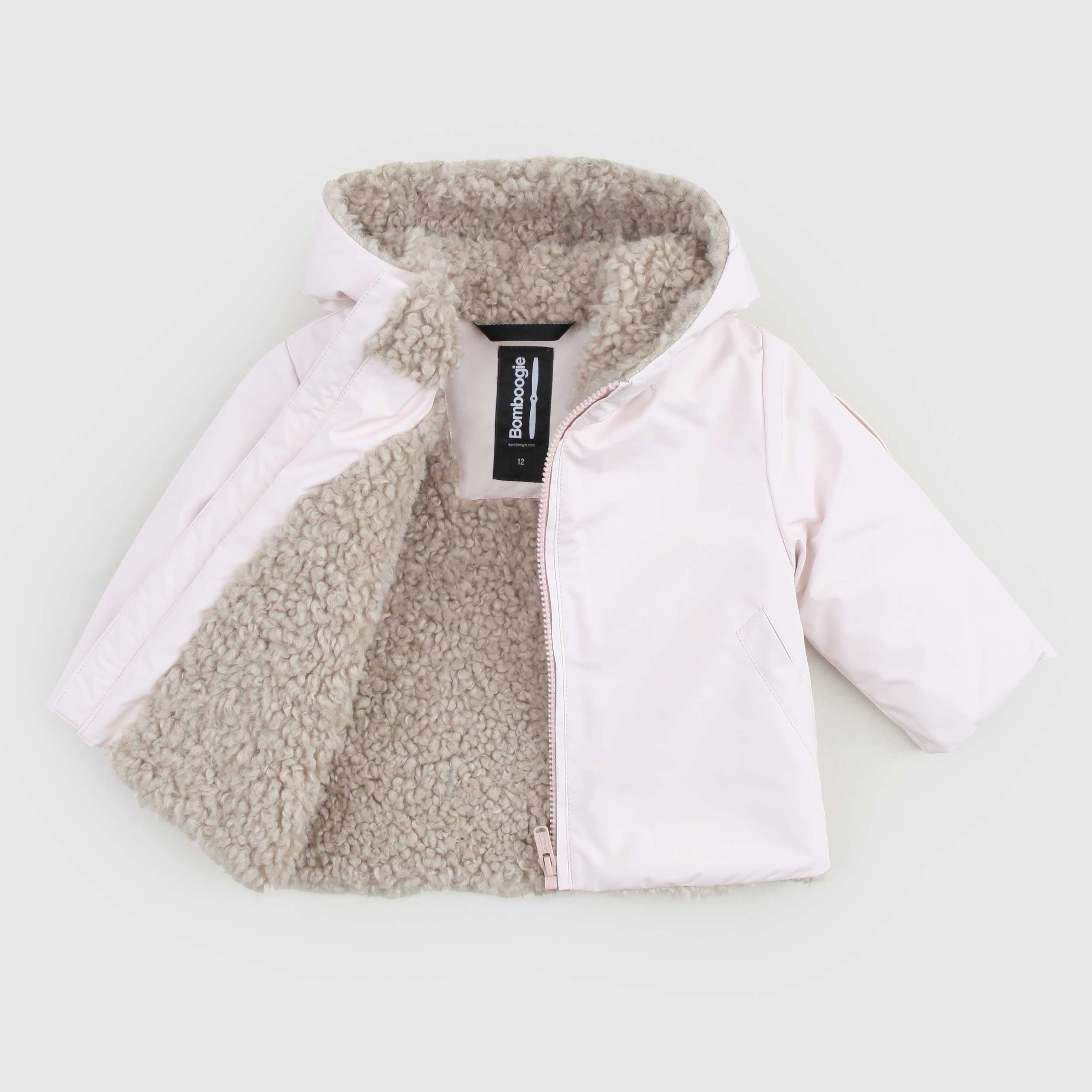 Giubbino Rosa Foderato In Sherpa Firmato BOMBOOGIE - annameglio.com abbigliamento moda