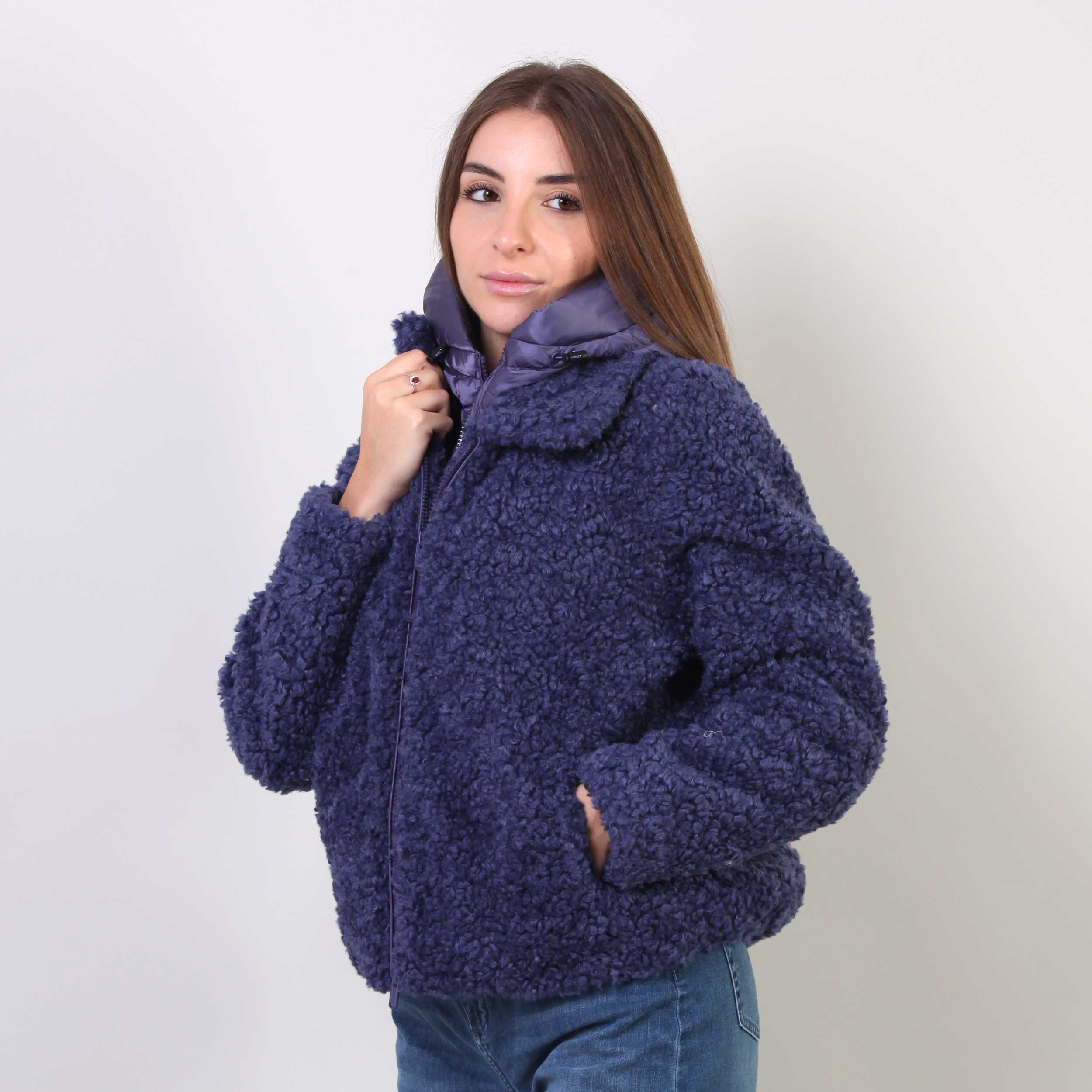 Cappotto Corto Con Cappuccio Firmato BOMBOOGIE - annameglio.com abbigliamento moda