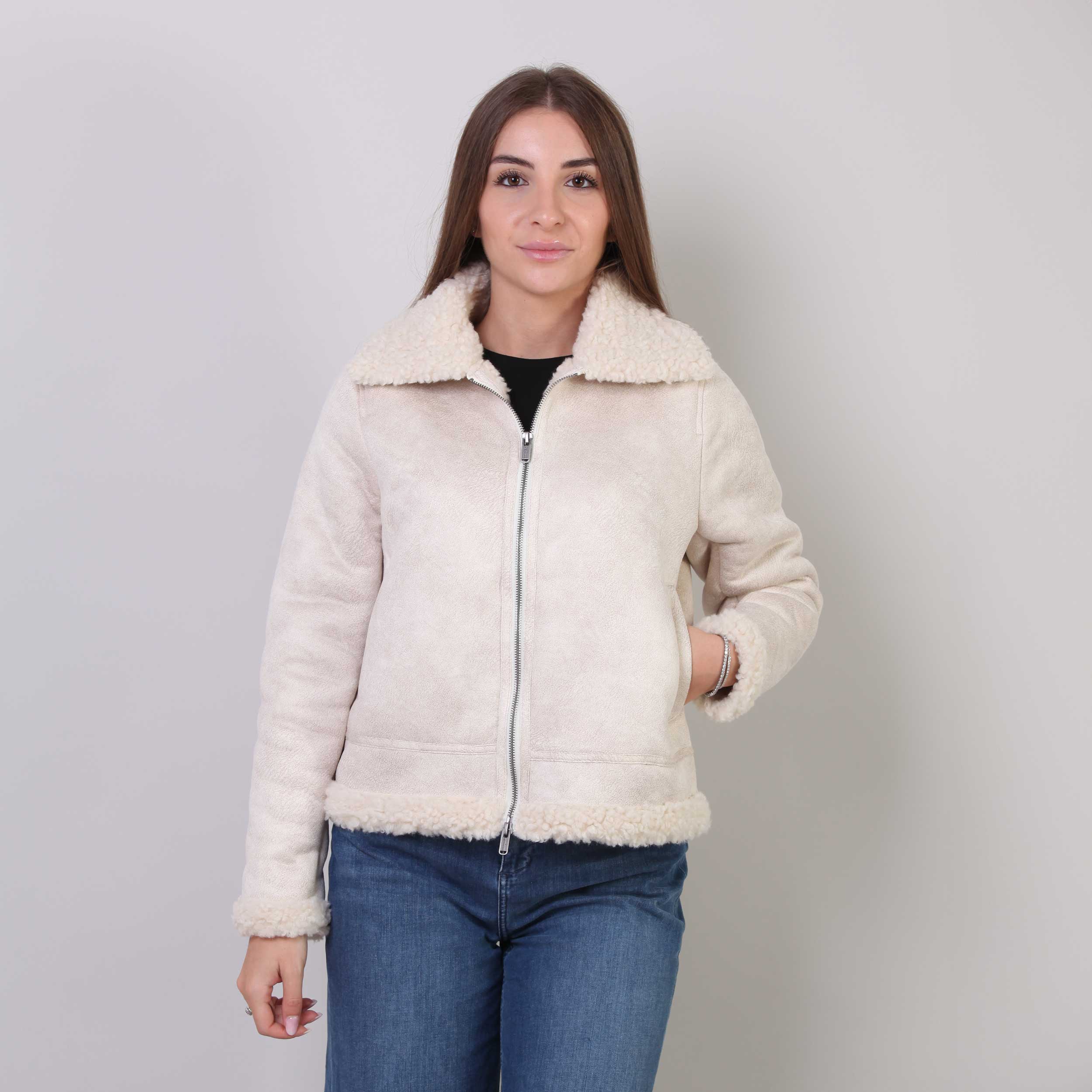 Giacca Rosa Con Teddy Firmata BOMBOOGIE - annameglio.com abbigliamento moda