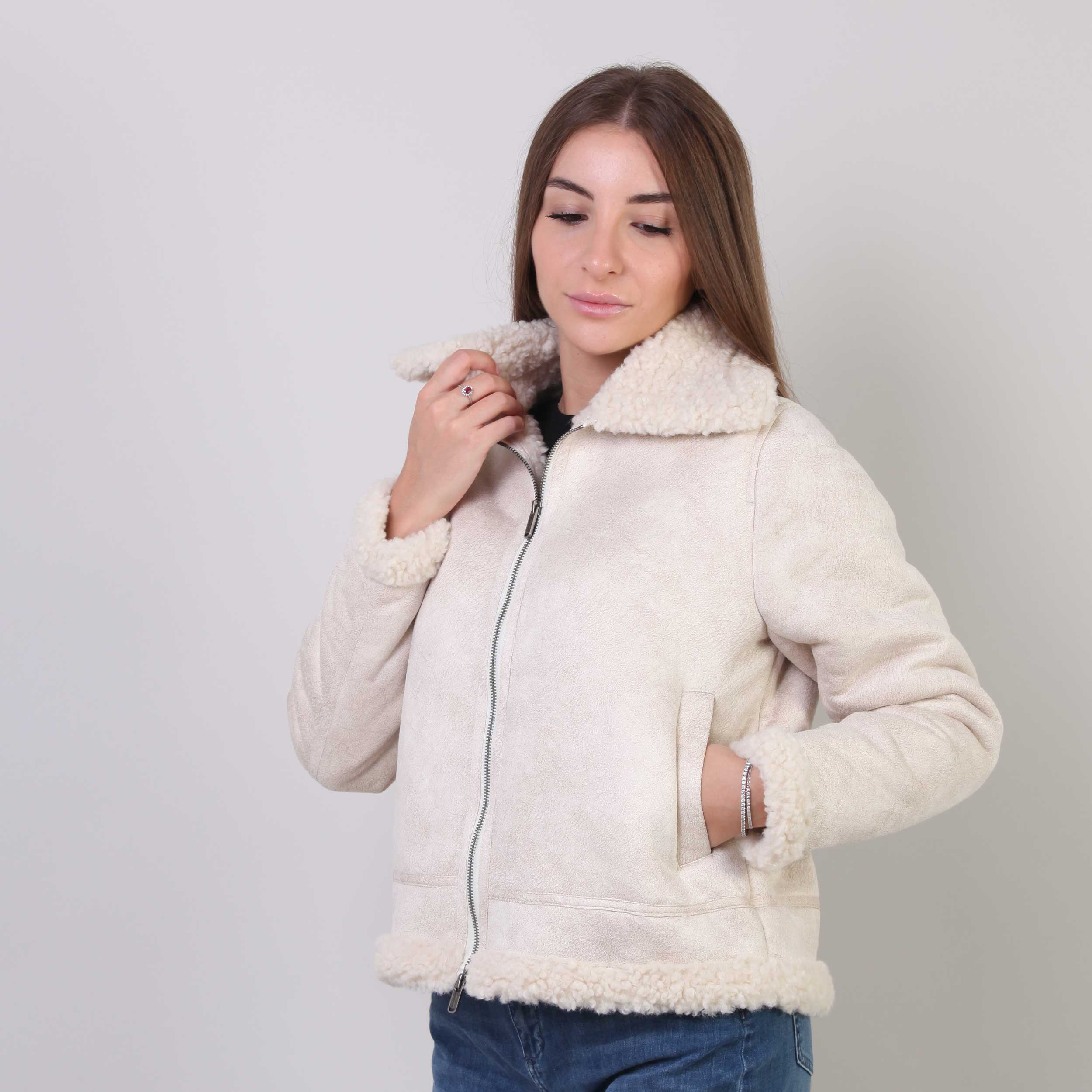 Giacca Rosa Con Teddy Firmata BOMBOOGIE - annameglio.com abbigliamento moda
