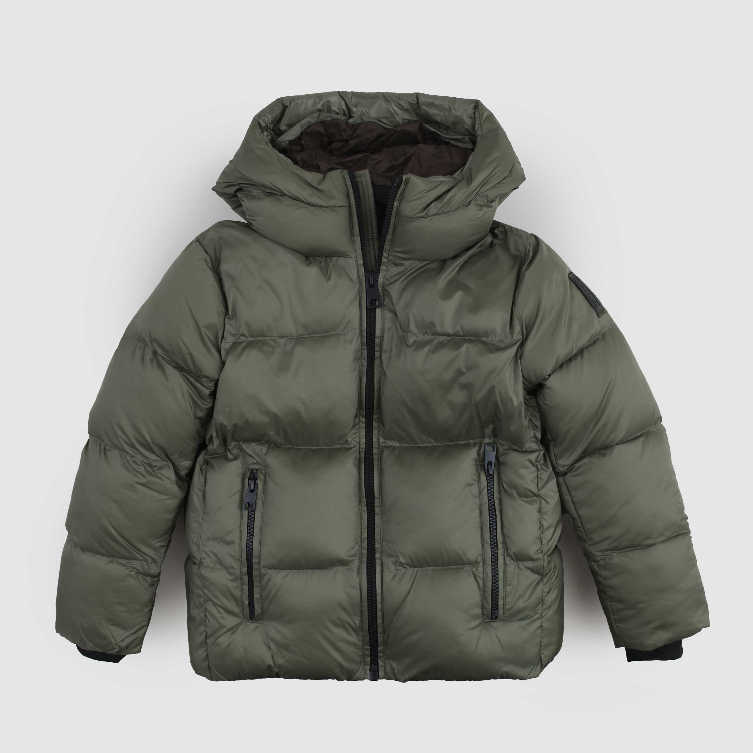 Piumino Verde E Zip In Contrasto Firmato BOMBOOGIE - annameglio.com abbigliamento moda