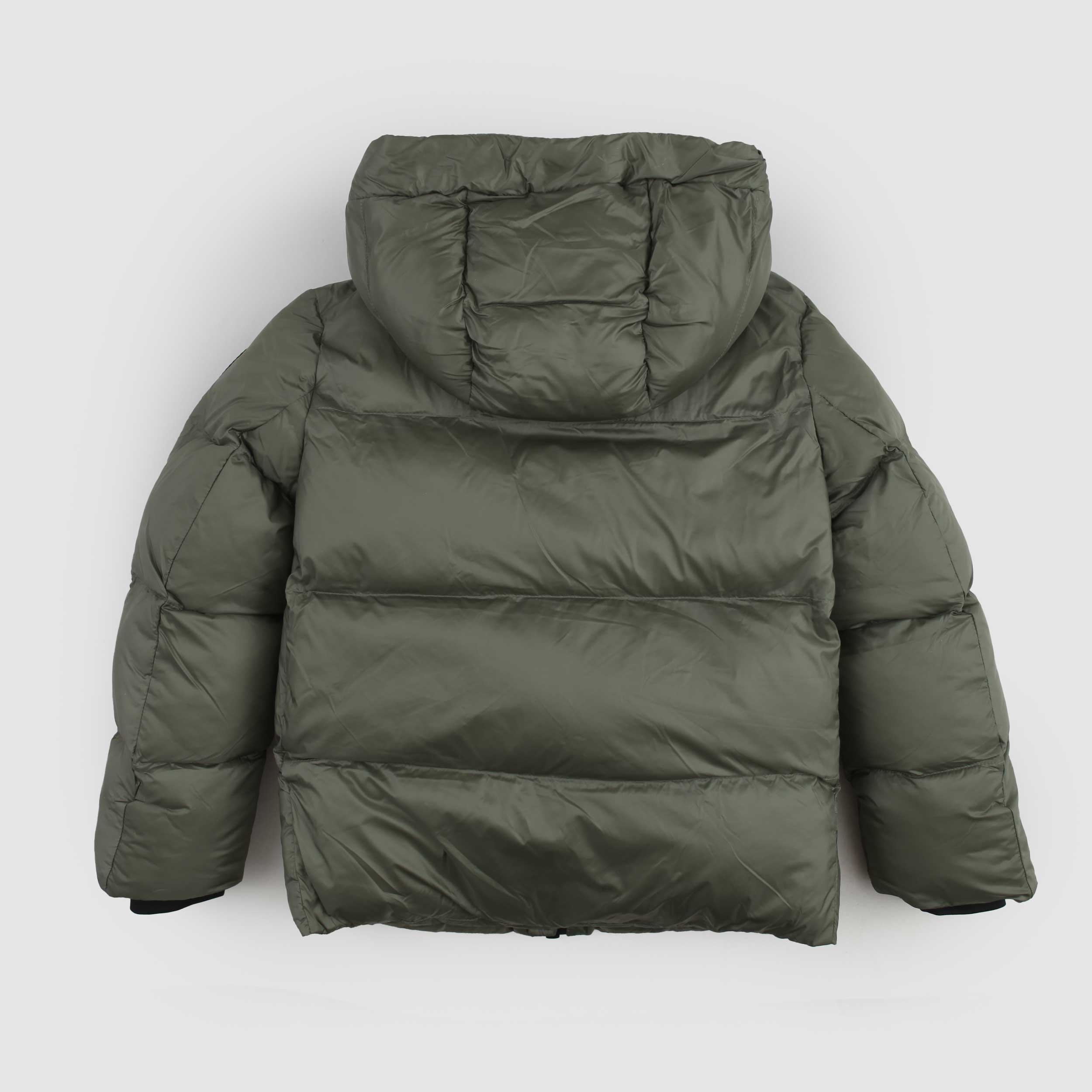 Piumino Verde E Zip In Contrasto Firmato BOMBOOGIE - annameglio.com abbigliamento moda