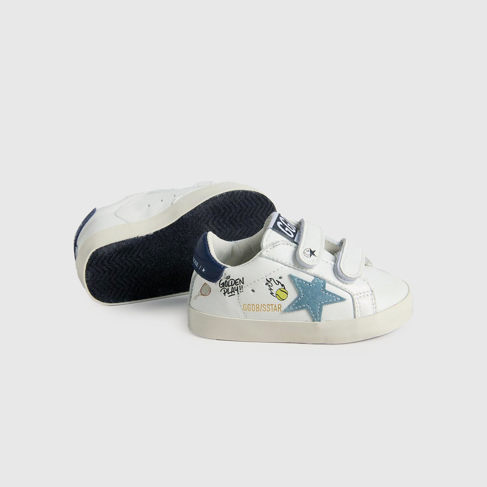 Super Star Bianche E Blu Firmate GOLDEN GOOSE - annameglio.com abbigliamento moda