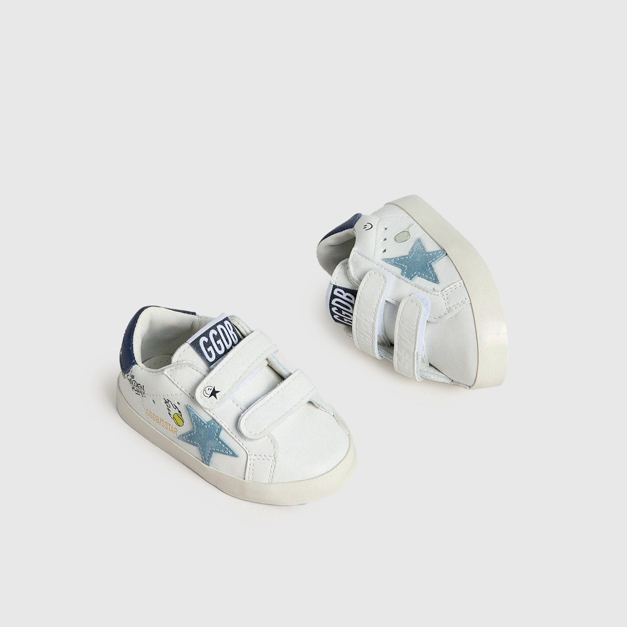 Super Star Bianche E Blu Firmate GOLDEN GOOSE - annameglio.com abbigliamento moda