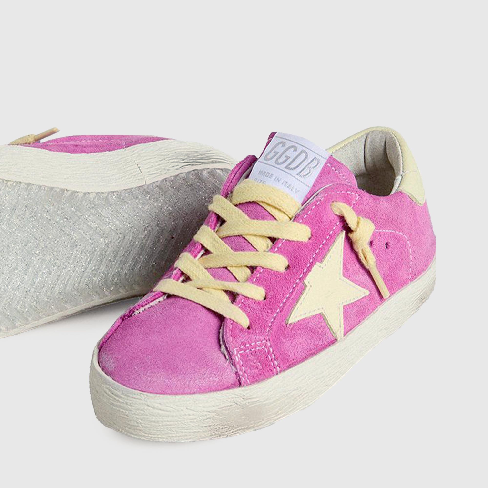 Sneaker Sstar In Suede Rosa Firmate GOLDEN GOOSE - annameglio.com abbigliamento moda