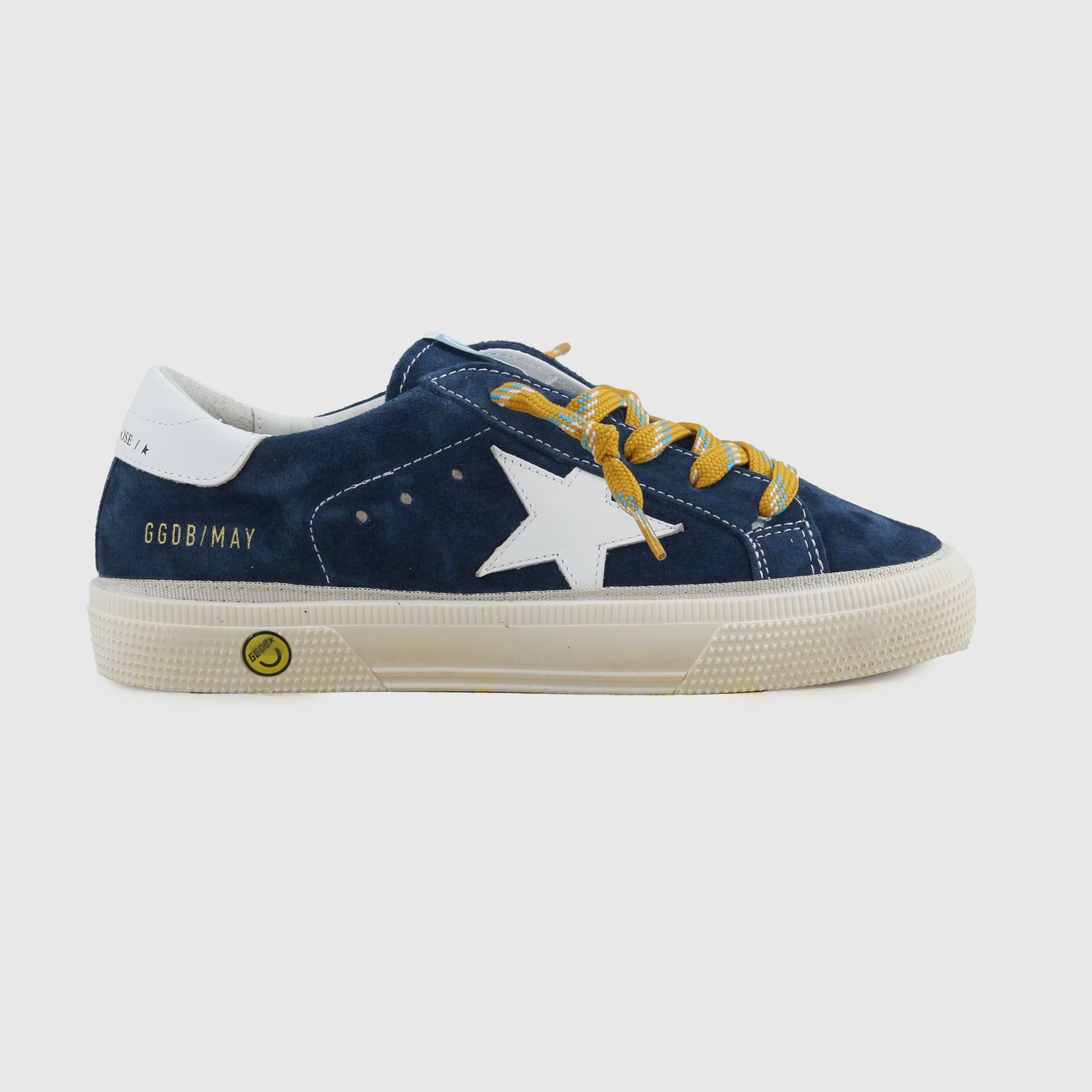 Sneakers May Star E Pelle Blu Firmate GOLDEN GOOSE - annameglio.com abbigliamento moda