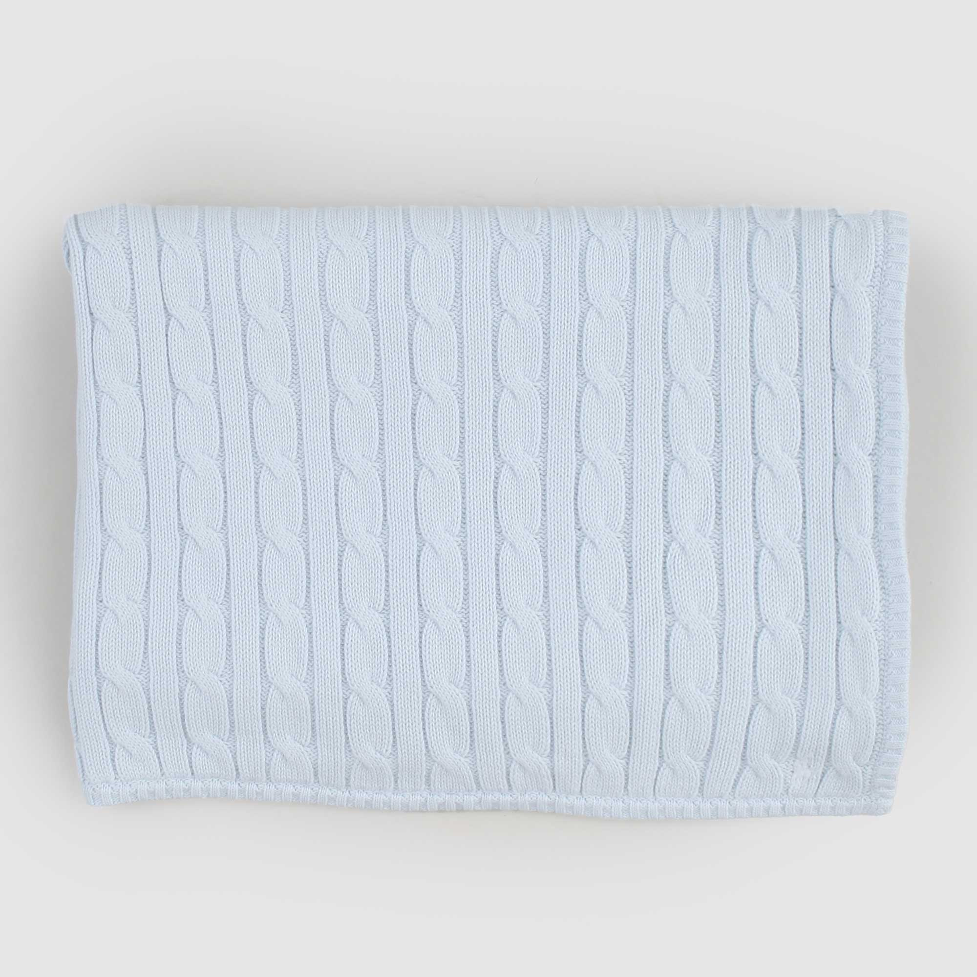 Copertina Celeste A Trecce Firmata RALPH LAUREN - annameglio.com abbigliamento moda