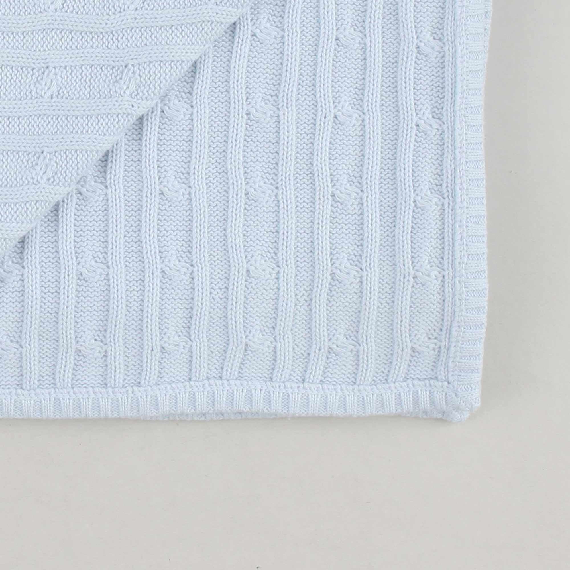 Copertina Celeste A Trecce Firmata RALPH LAUREN - annameglio.com abbigliamento moda