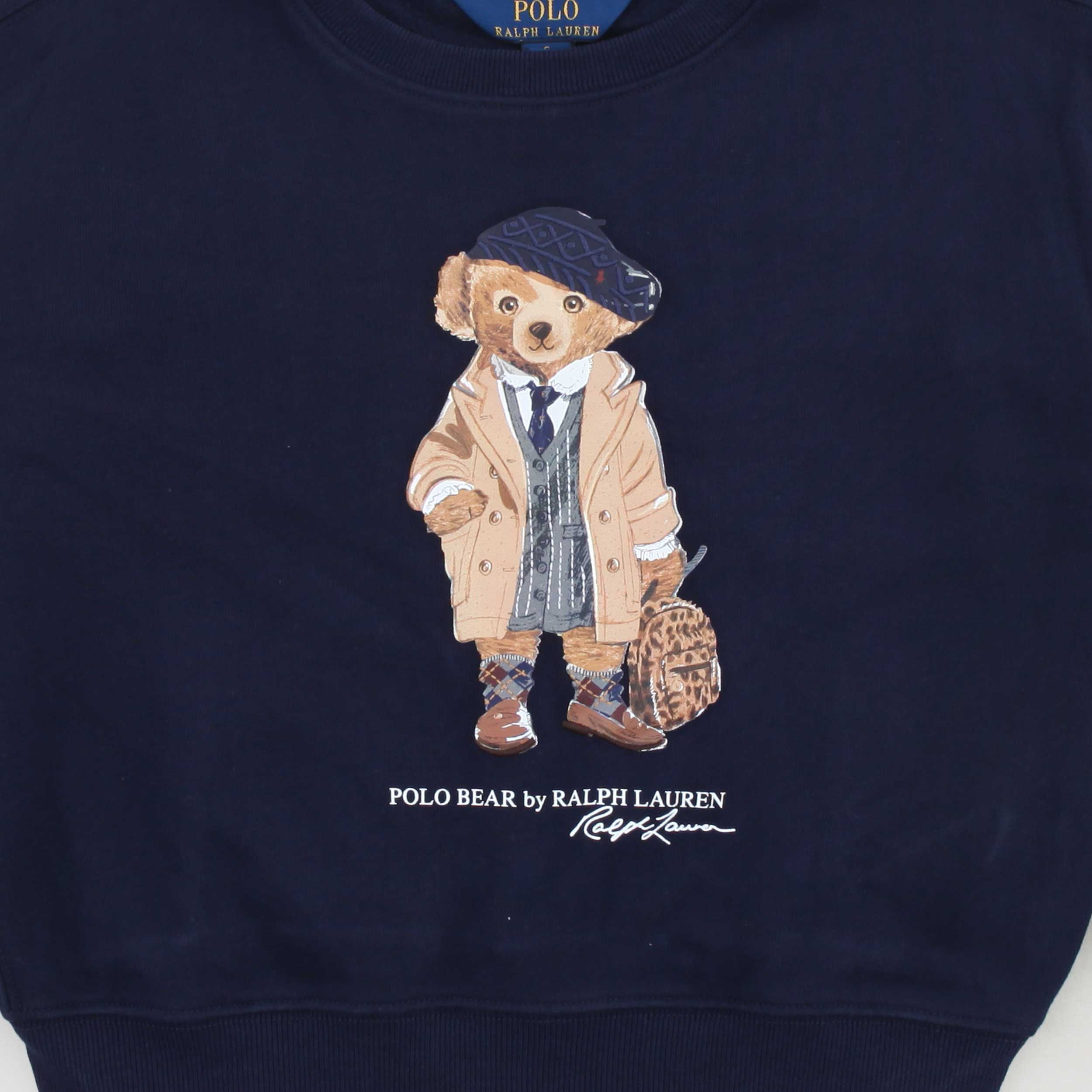 Felpa Blu Con Stampa Iconica Firmata RALPH LAUREN - annameglio.com abbigliamento moda