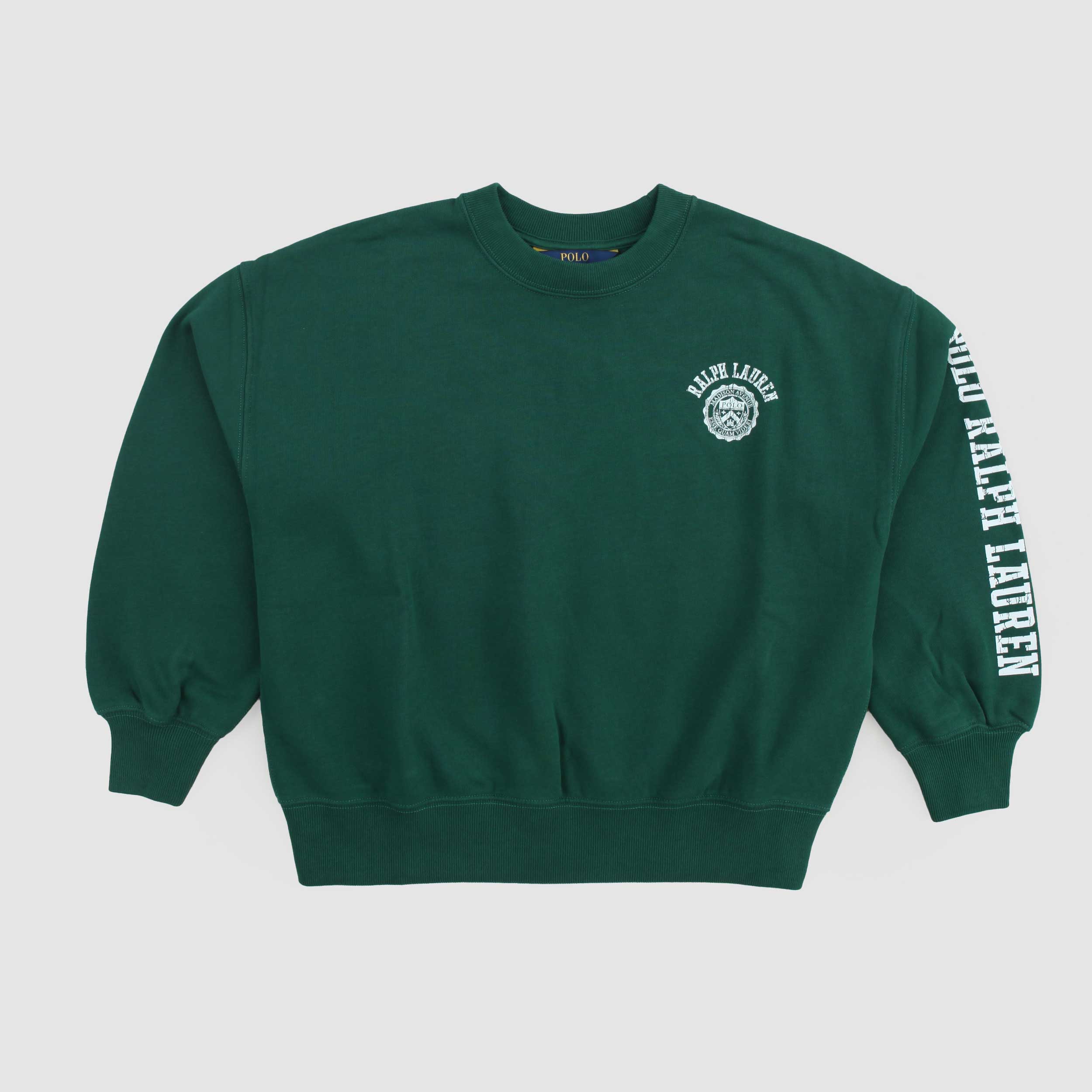 Felpa Verde Con Loghi Firmata RALPH LAUREN - annameglio.com abbigliamento moda