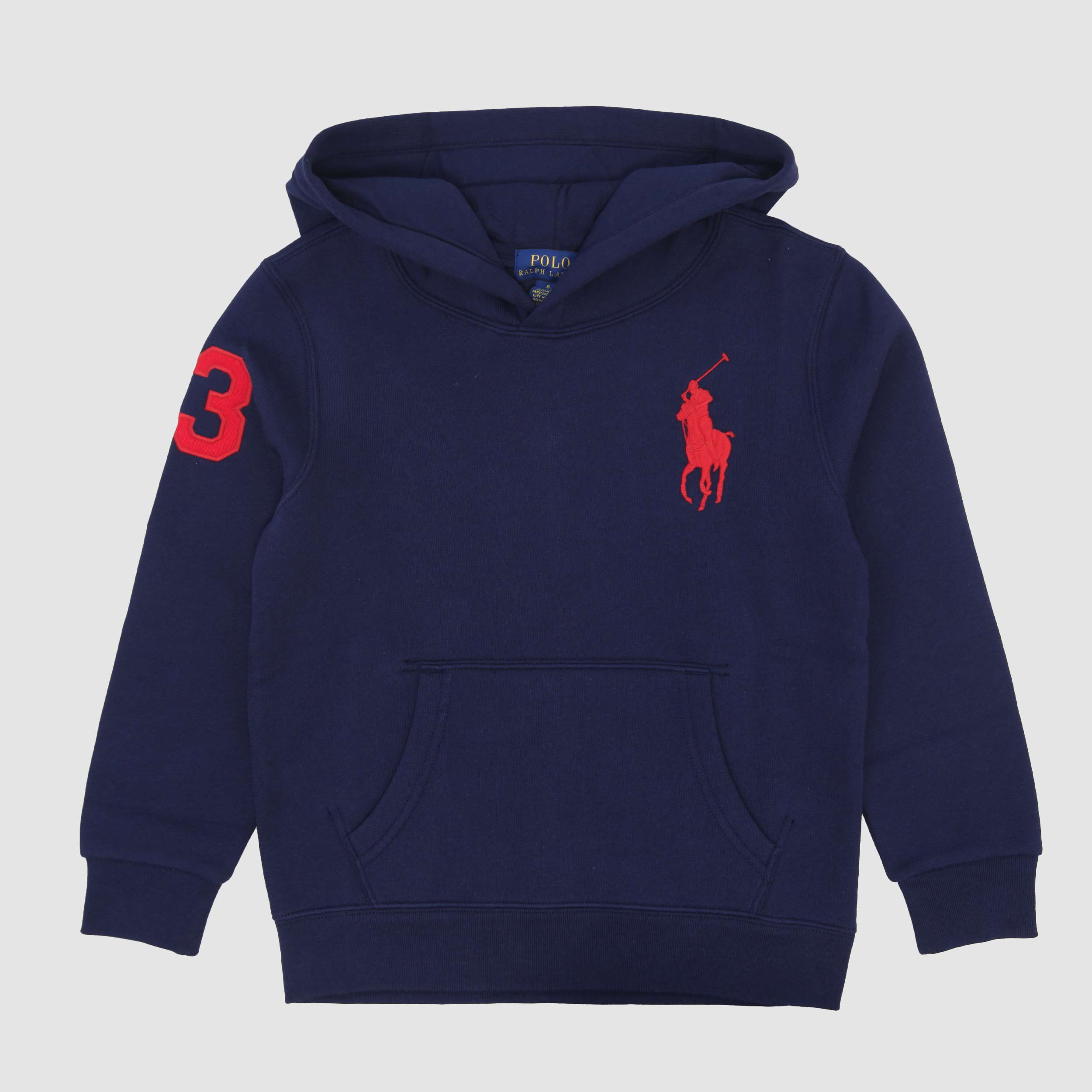 Felpa Blu Con Logo Rosso Firmata RALPH LAUREN - annameglio.com abbigliamento moda