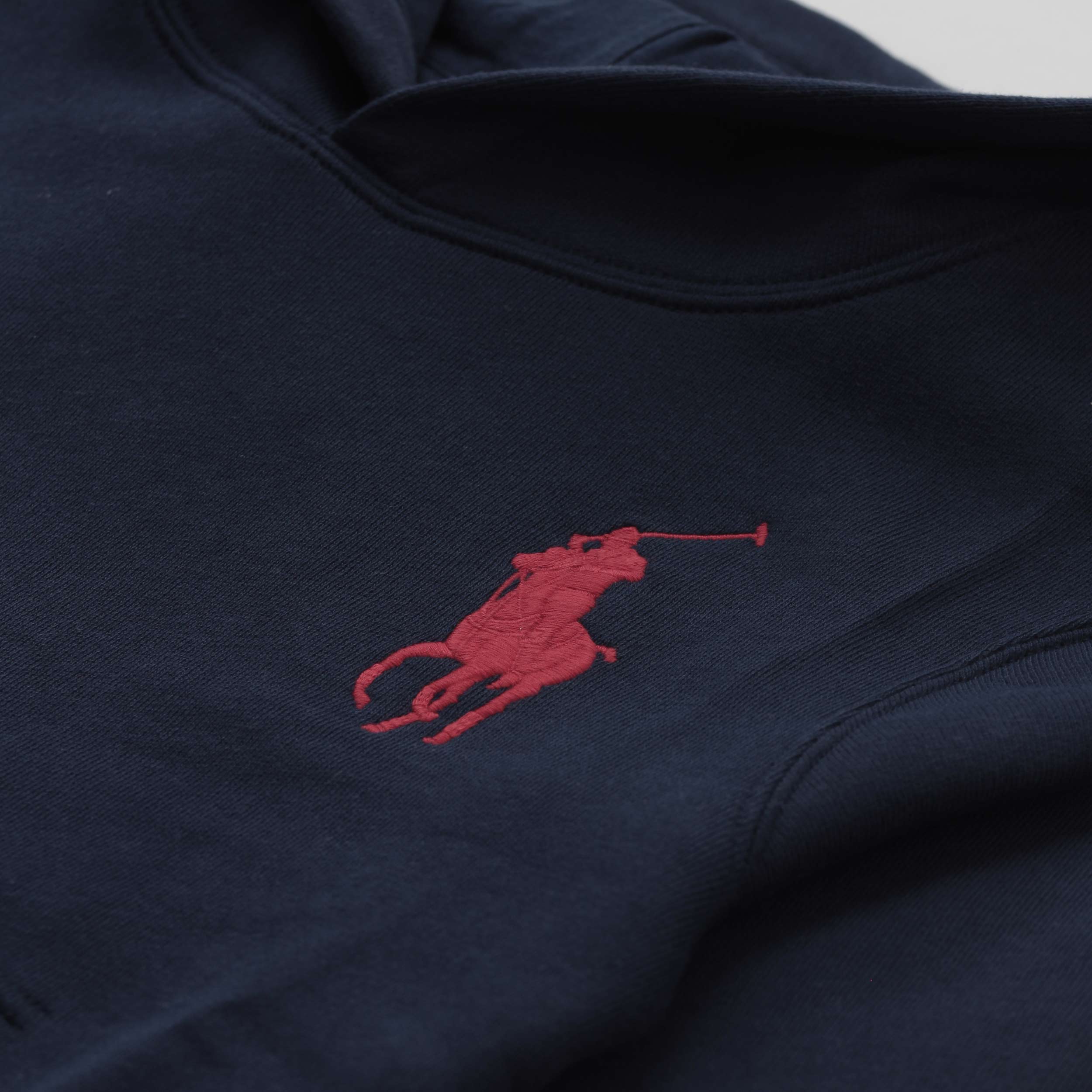 Felpa Blu Con Logo Rosso Firmata RALPH LAUREN - annameglio.com abbigliamento moda