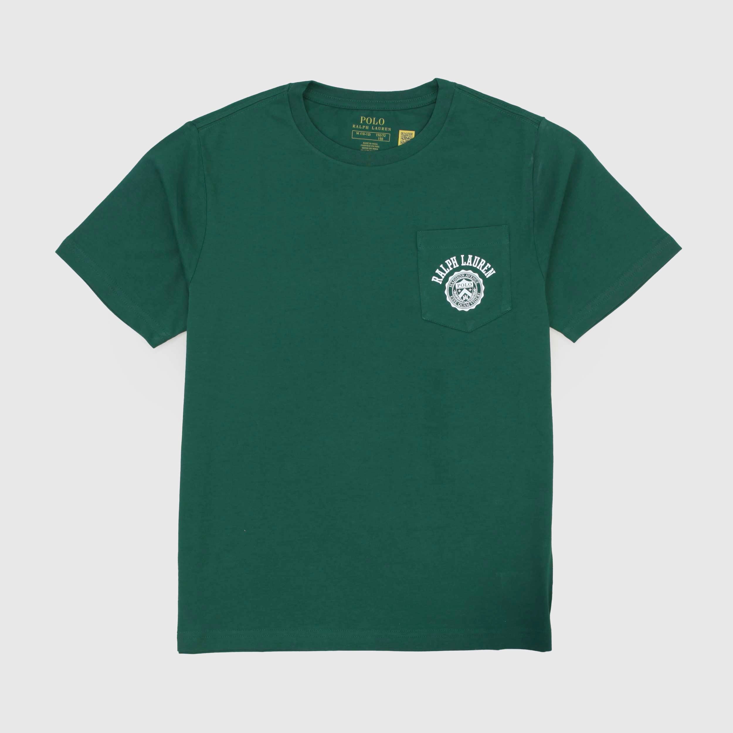 T-shirt Verde Con Logo Bianco Firmata RALPH LAUREN - annameglio.com abbigliamento moda