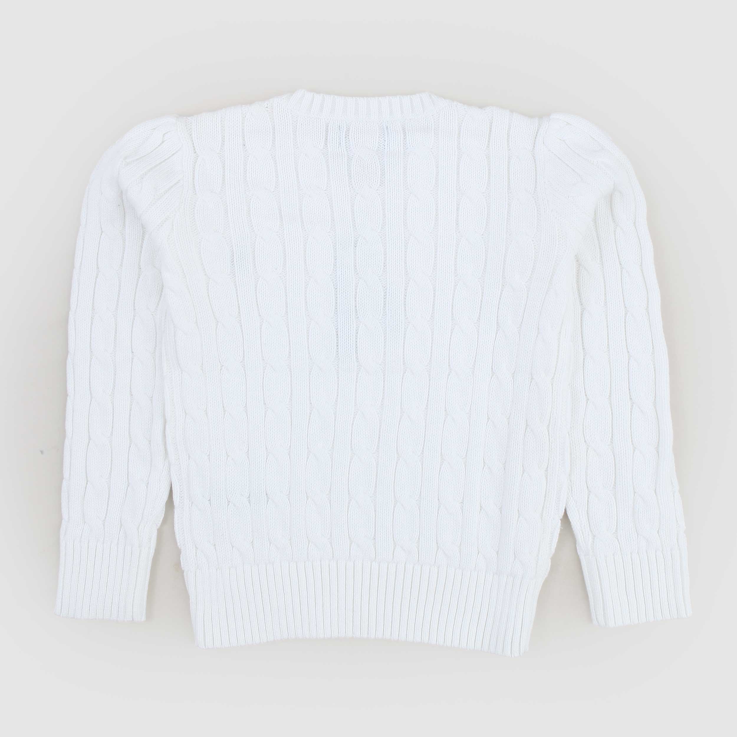 Maglioncino A Trecce Bianco Firmato RALPH LAUREN - annameglio.com abbigliamento moda